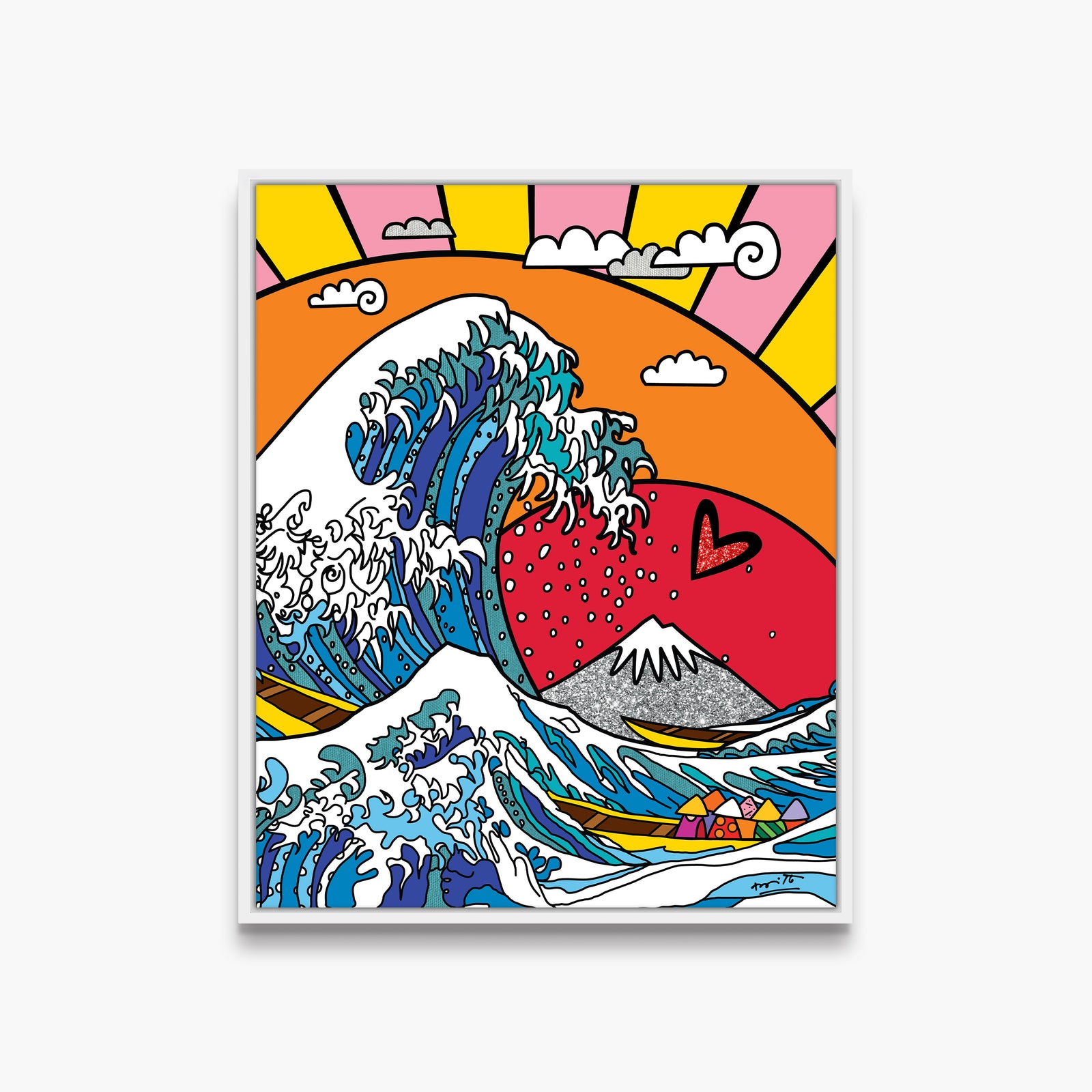 the greatest wave limited edition  artistic colorful design collectible