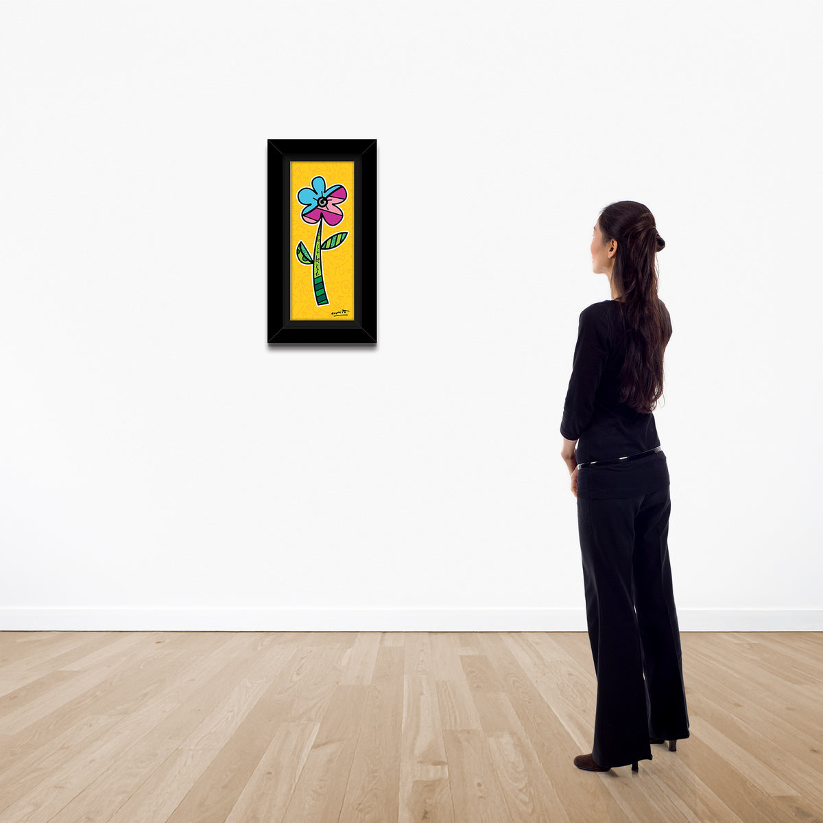 yellow hibiscus limited edition print  colorful decorative collectible gift idea