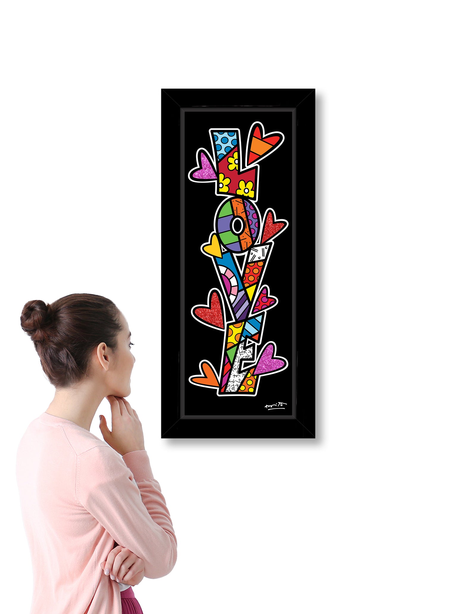 modern pop art up love limited edition print  vibrant home decor