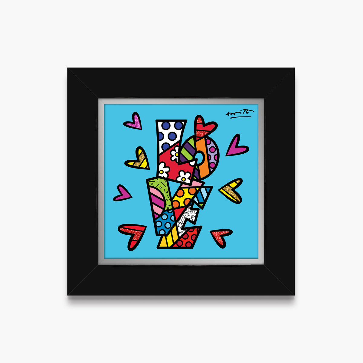 modern pop art sweet love limited edition print  vibrant home decor