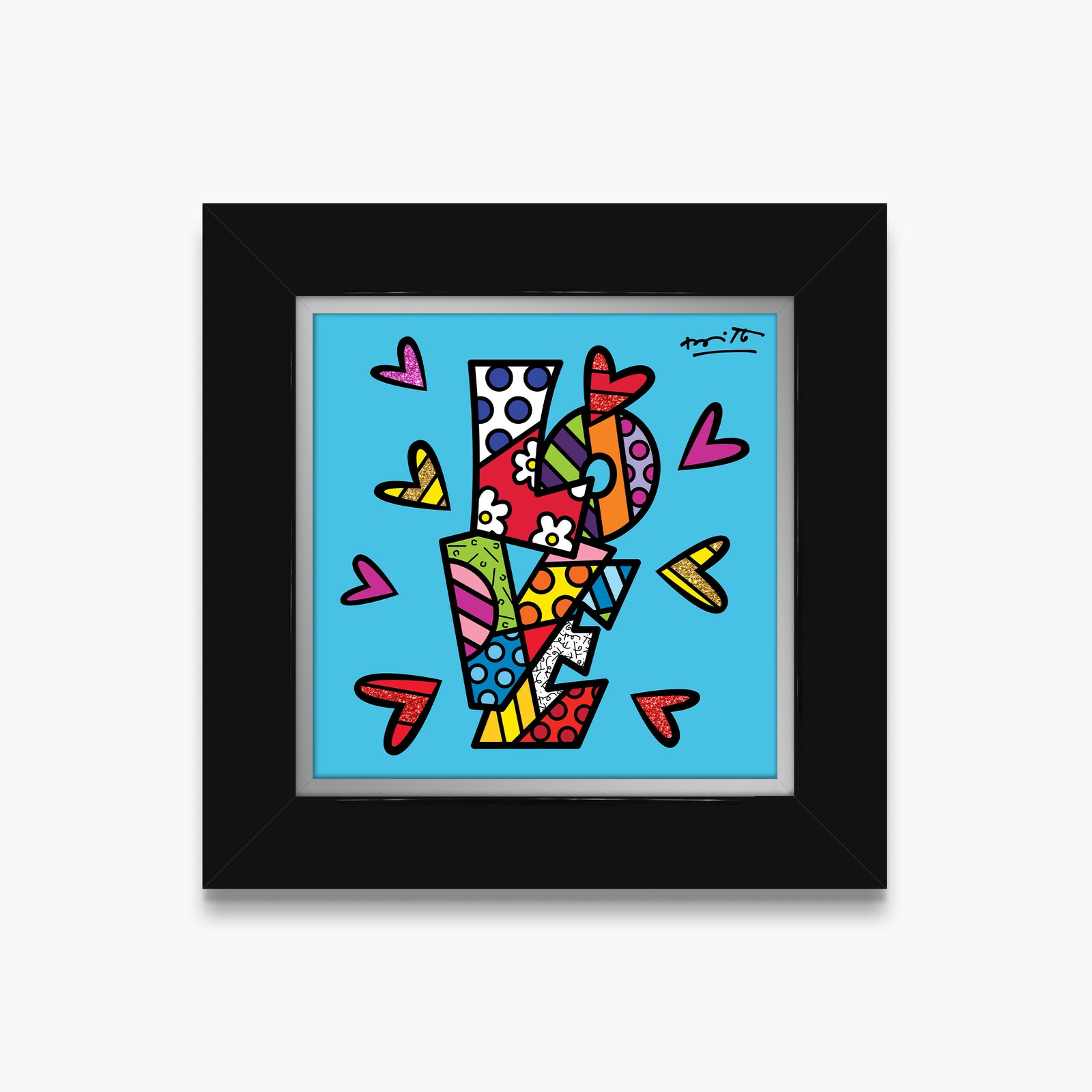 modern pop art sweet love limited edition print  vibrant home decor