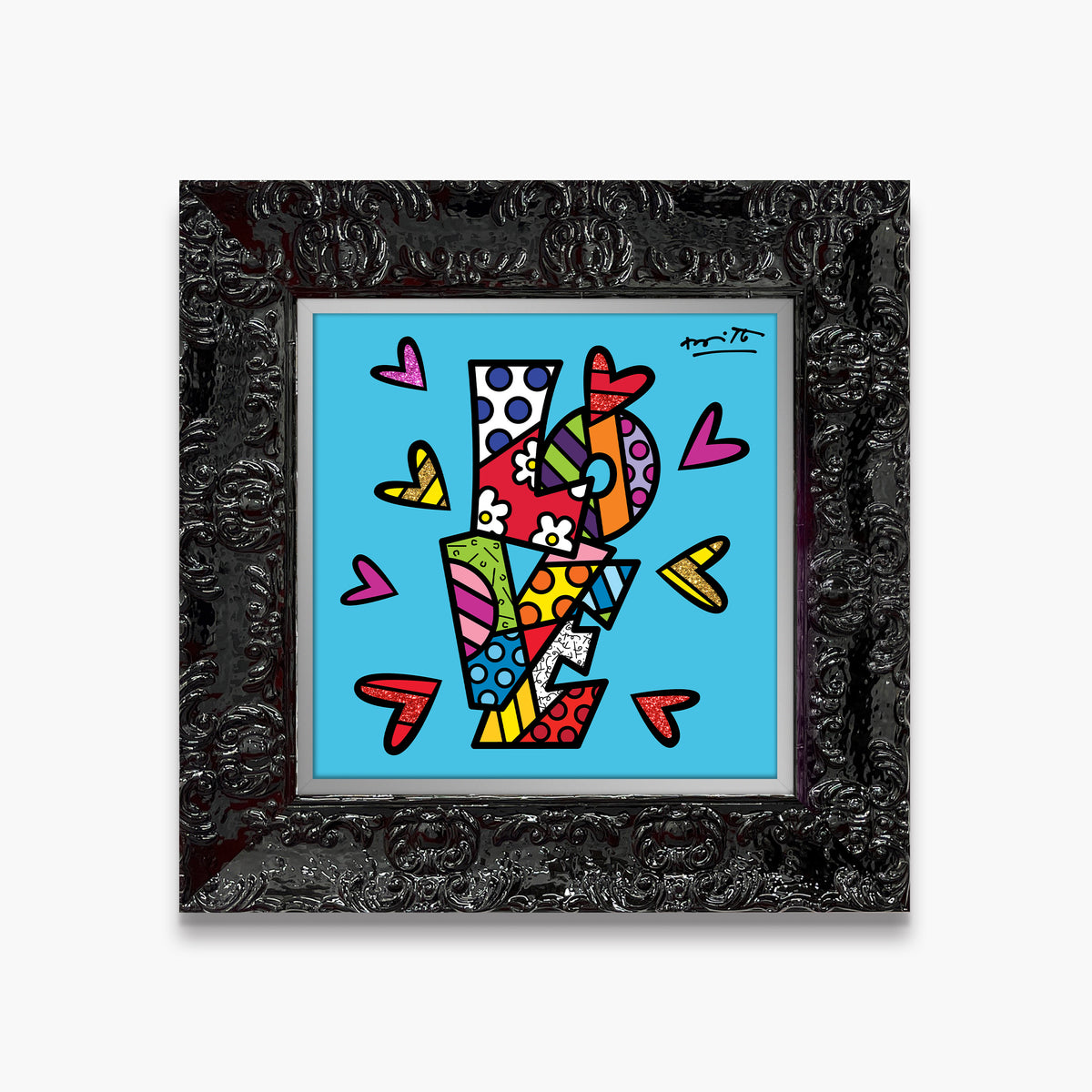 modern pop art sweet love limited edition print  vibrant home decor