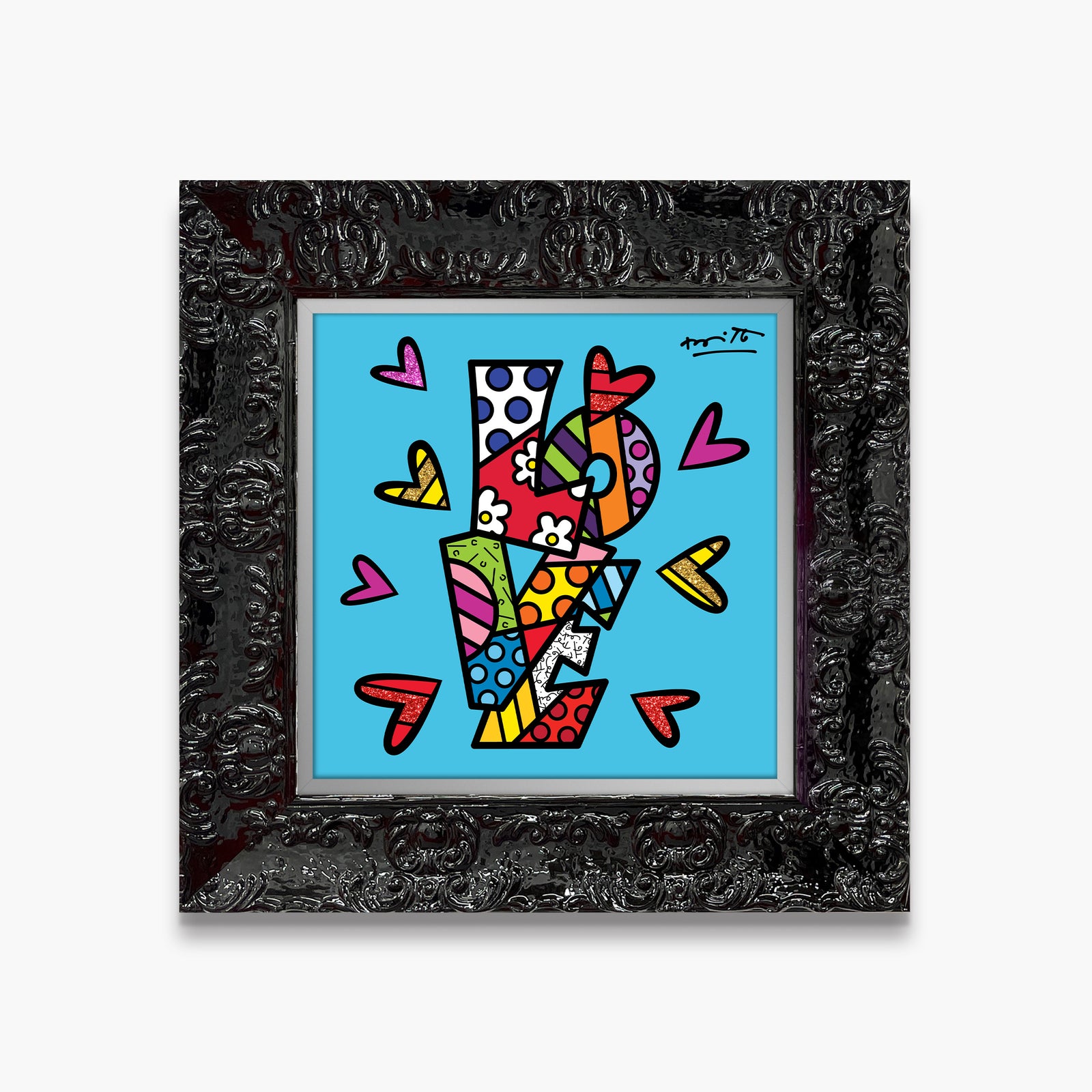 modern pop art sweet love limited edition print  vibrant home decor