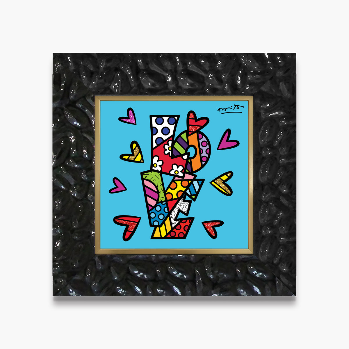 modern pop art sweet love limited edition print  vibrant home decor