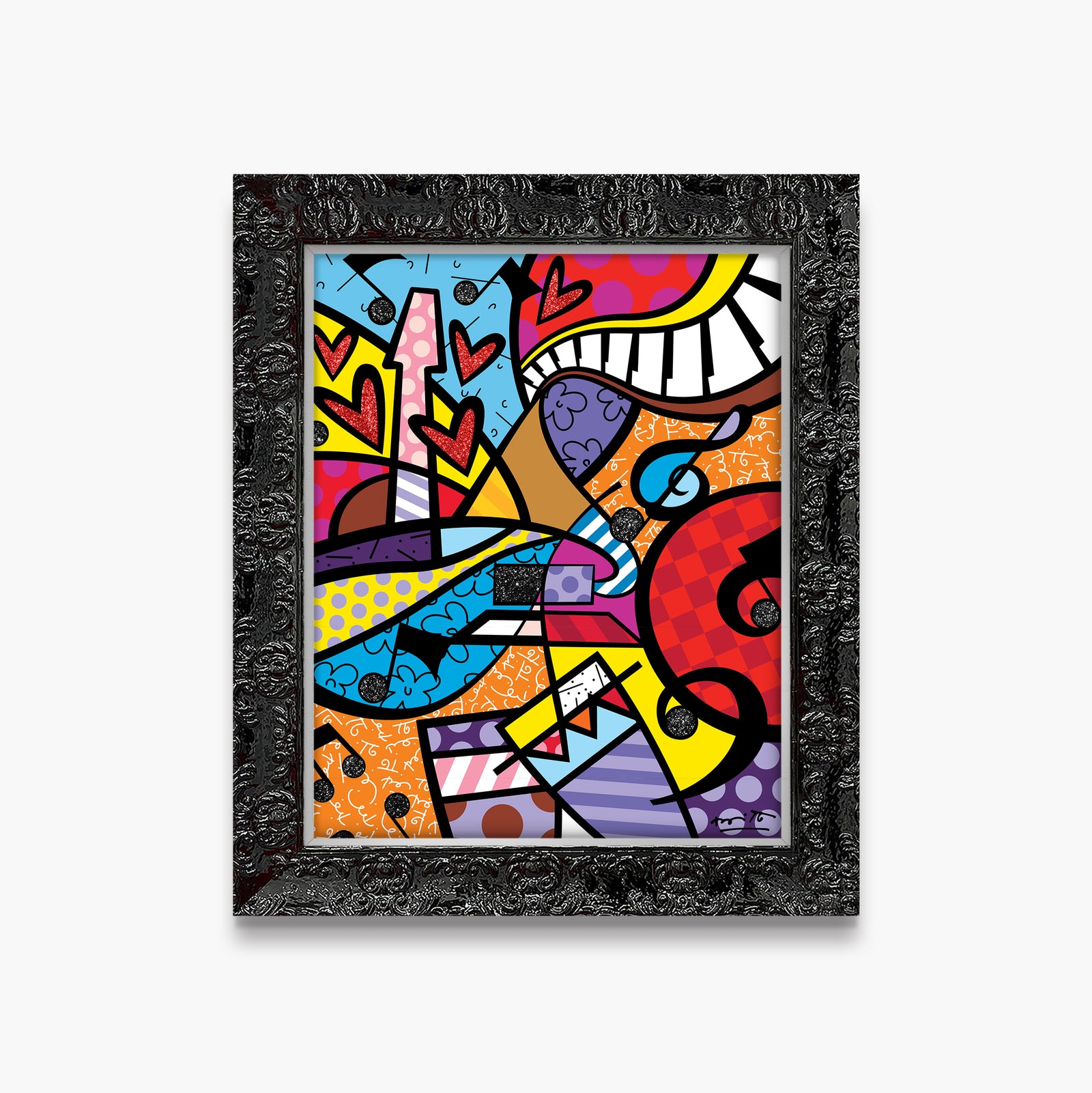 modern pop art fun music limited edition print  vibrant home decor