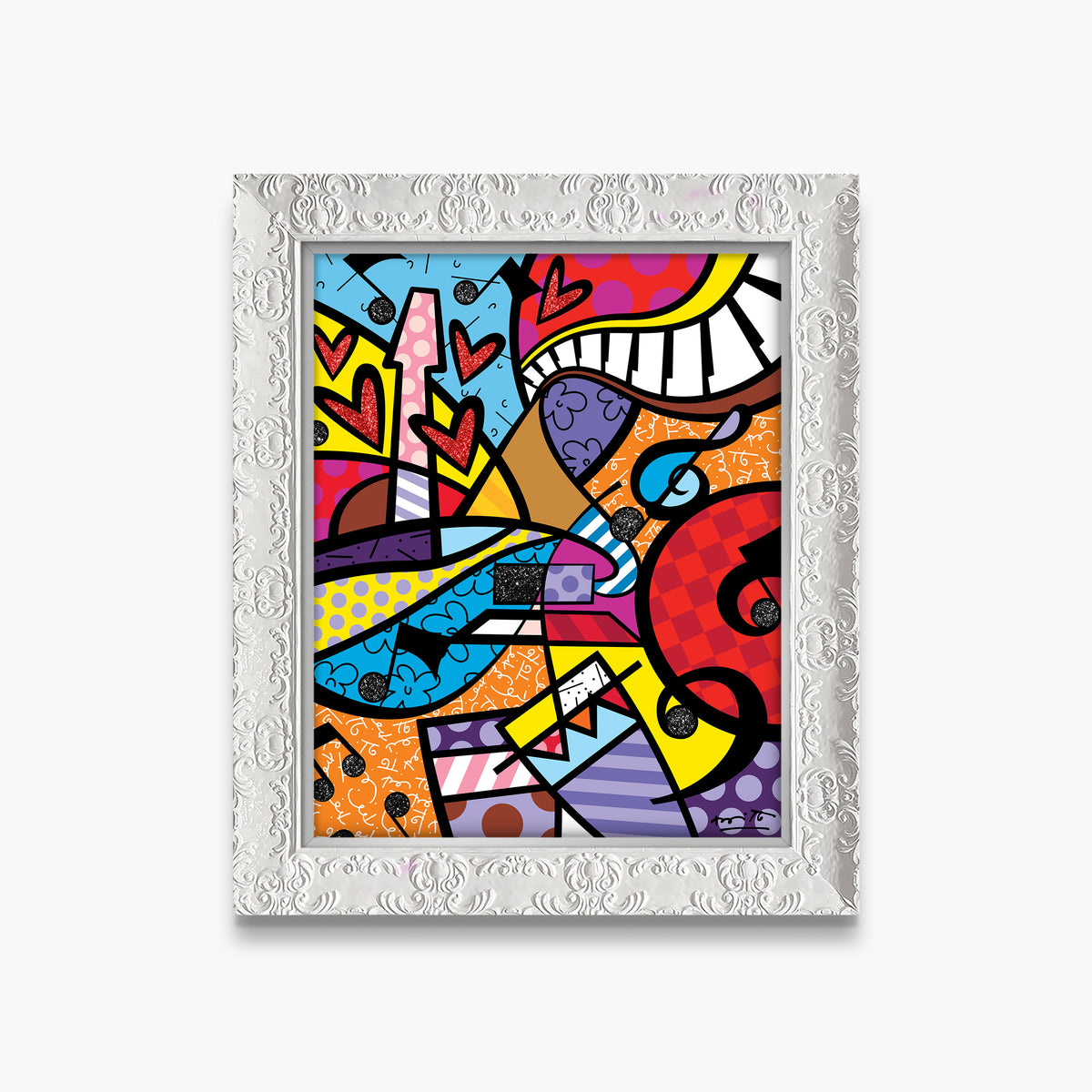 modern pop art fun music limited edition print  vibrant home decor