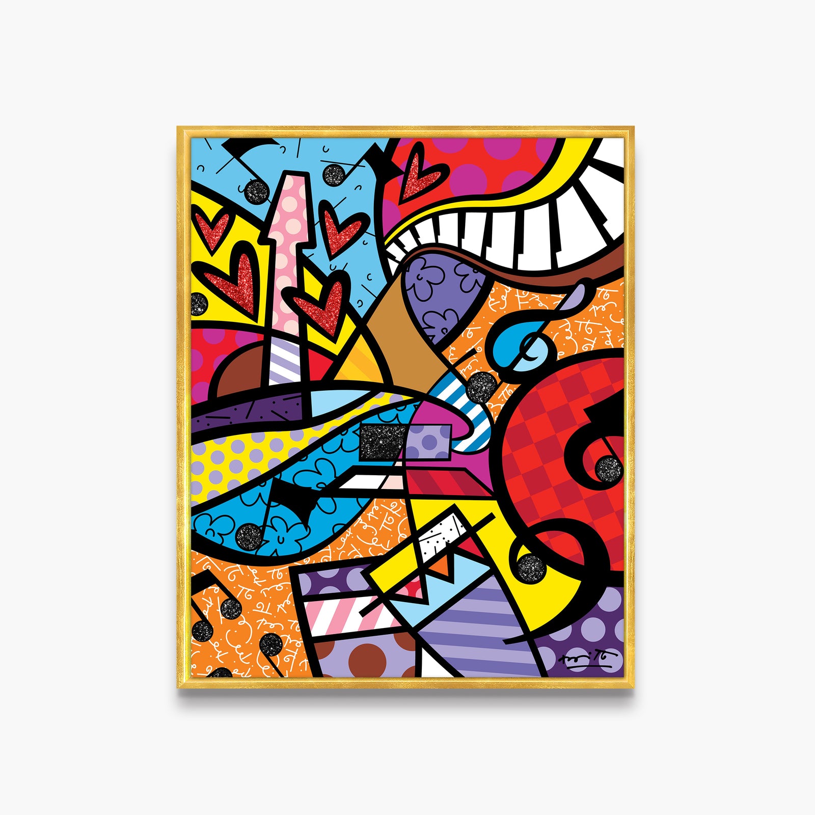 fun music limited edition print  artistic colorful design collectible