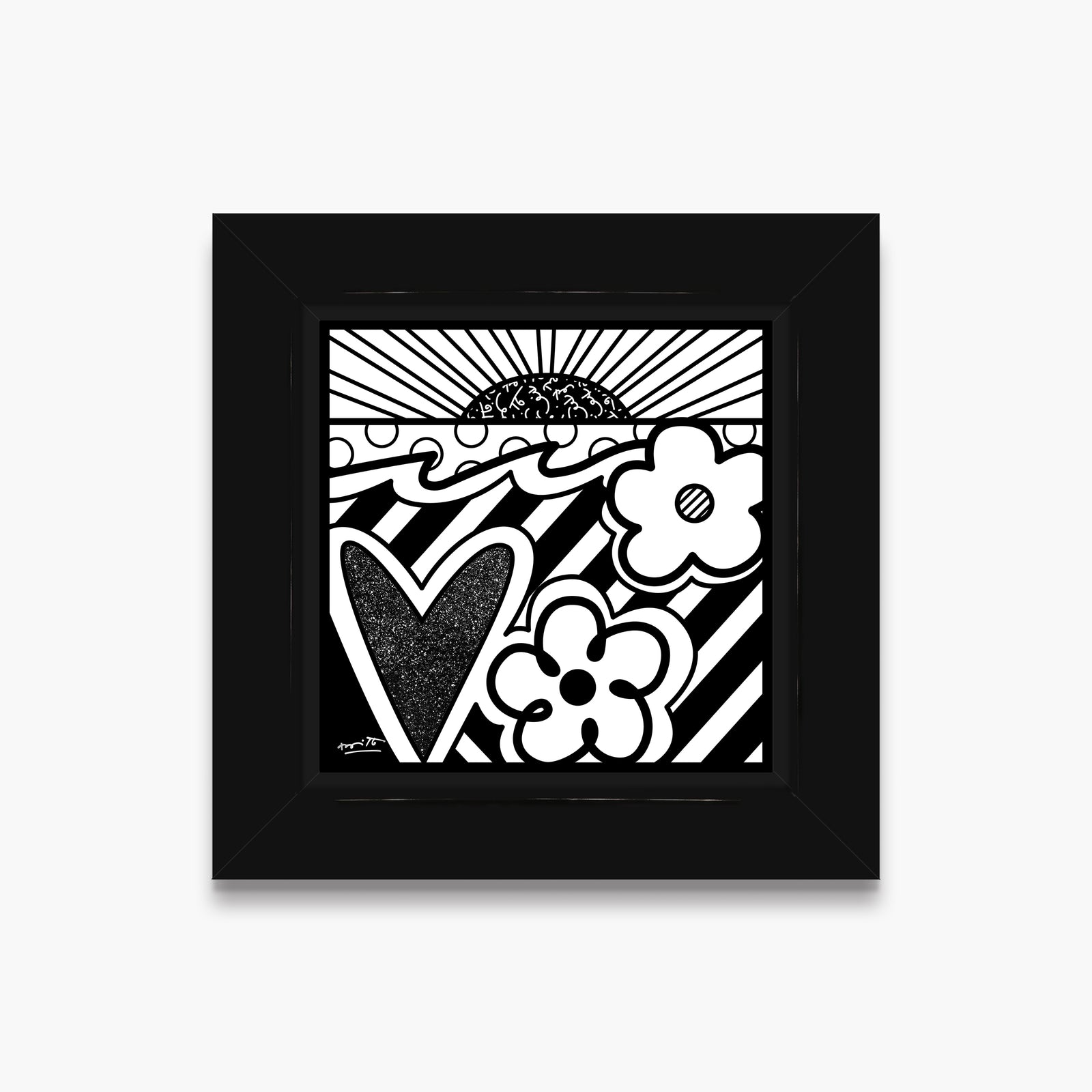 Romero Britto new horizons limited edition print  colorful pop art design