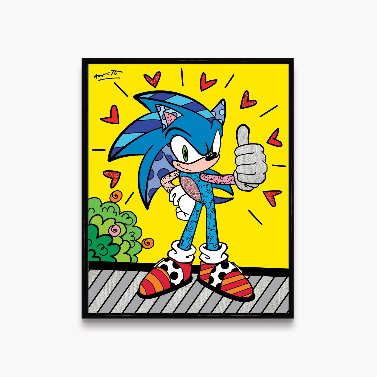 Thumbs Up Sonic - Sega By Britto - Limited Edition Print