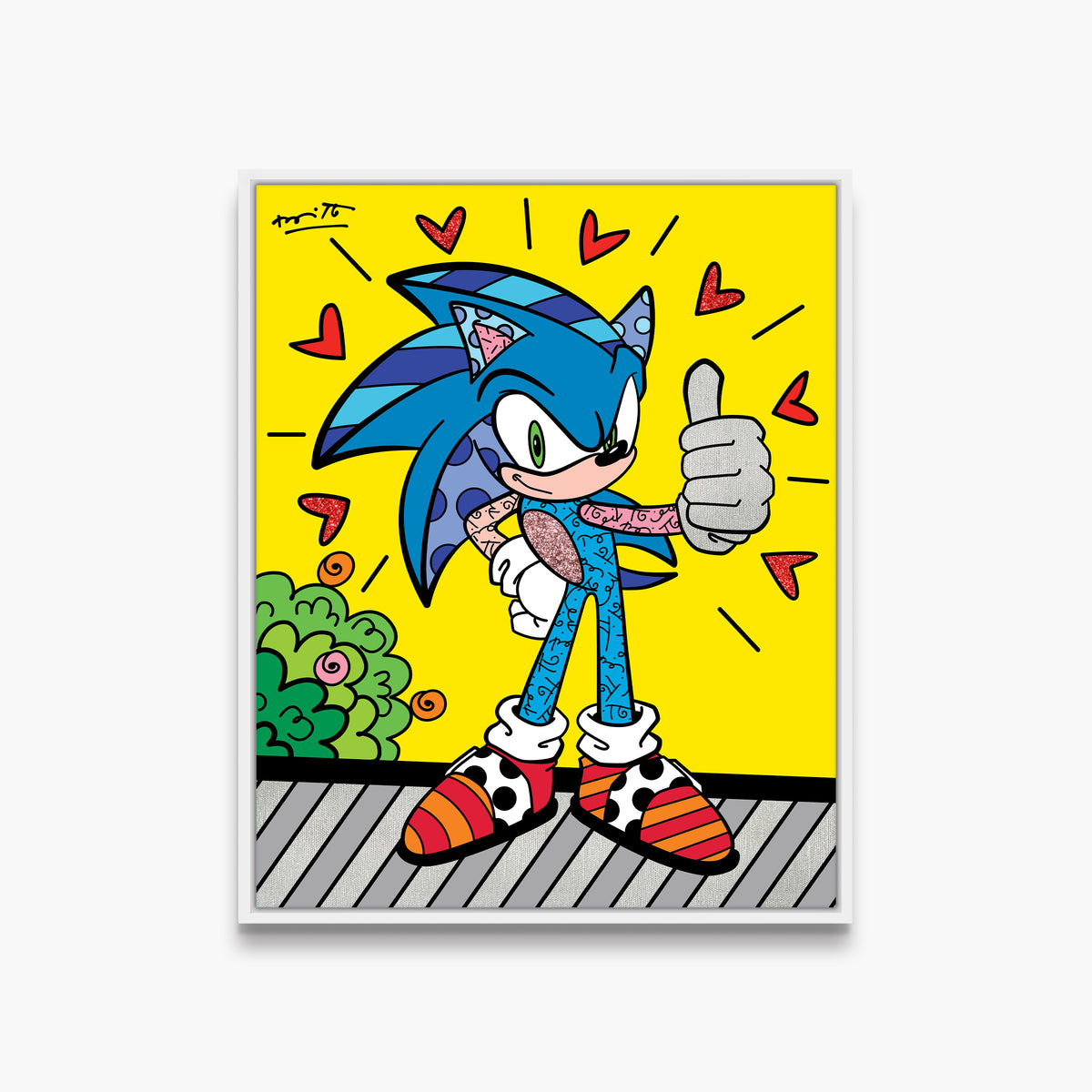 Thumbs Up Sonic - Sega By Britto - Limited Edition Print