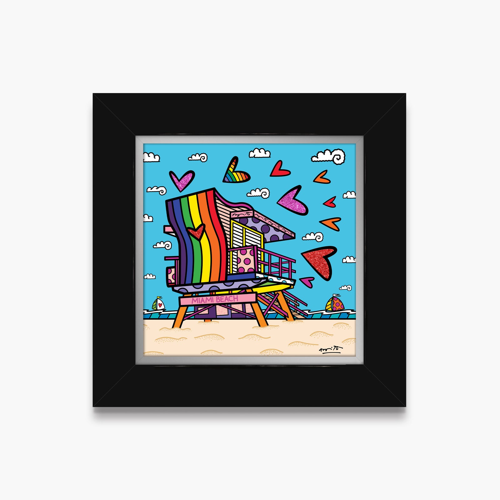 miami beach pride limited edition  artistic colorful design collectible