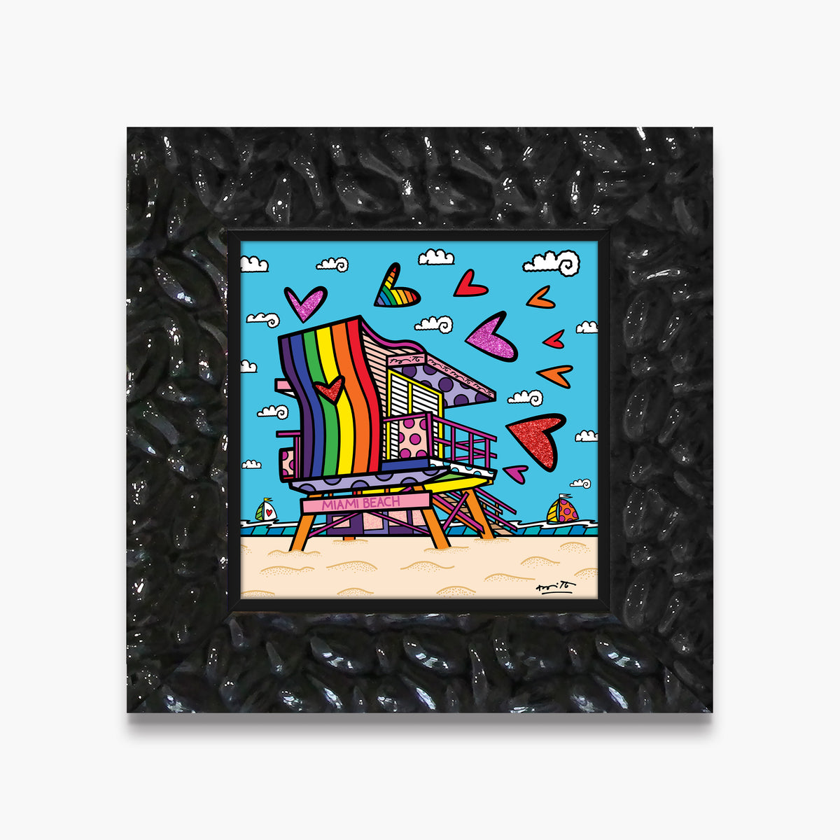 miami beach pride limited edition  artistic colorful design collectible