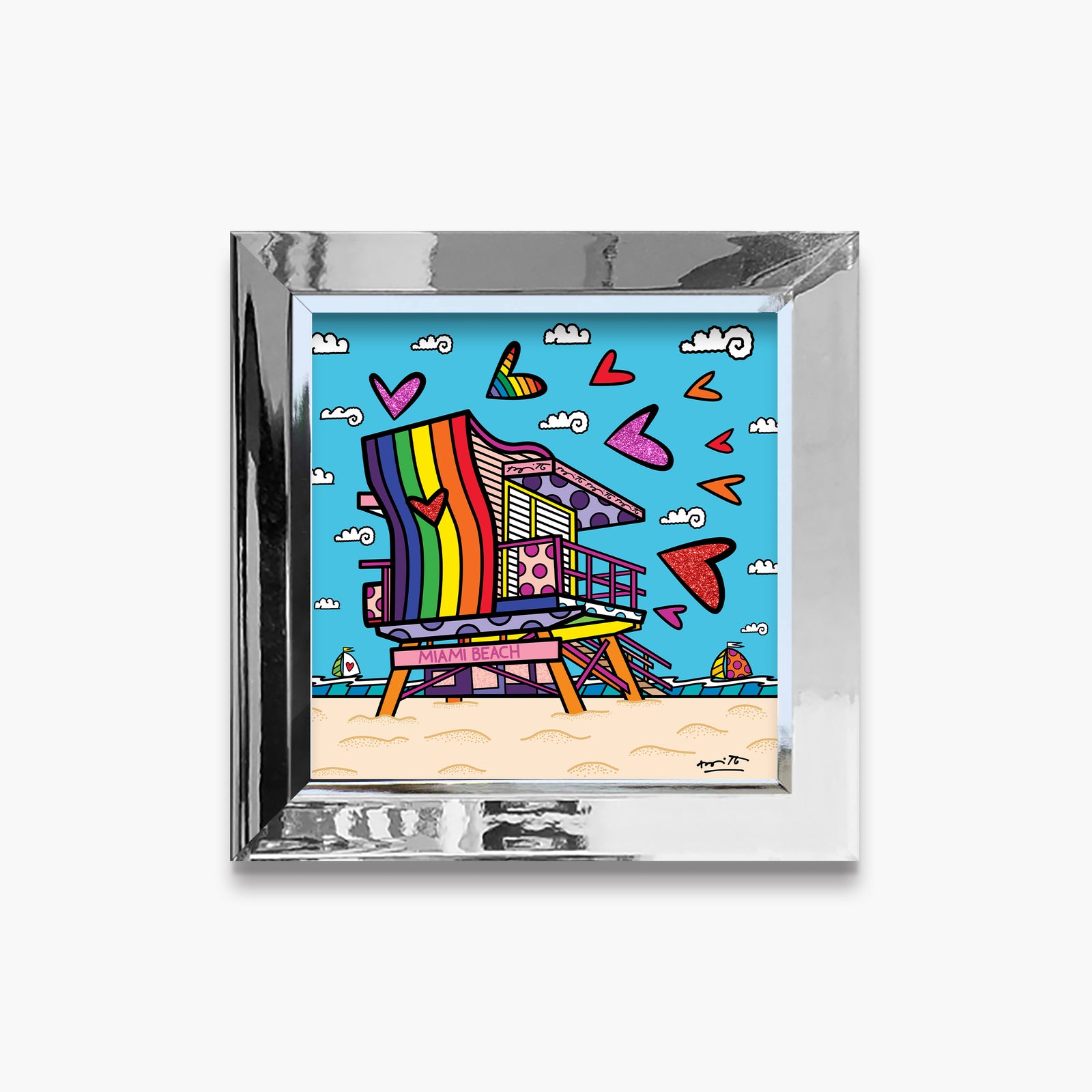miami beach pride limited edition  artistic colorful design collectible