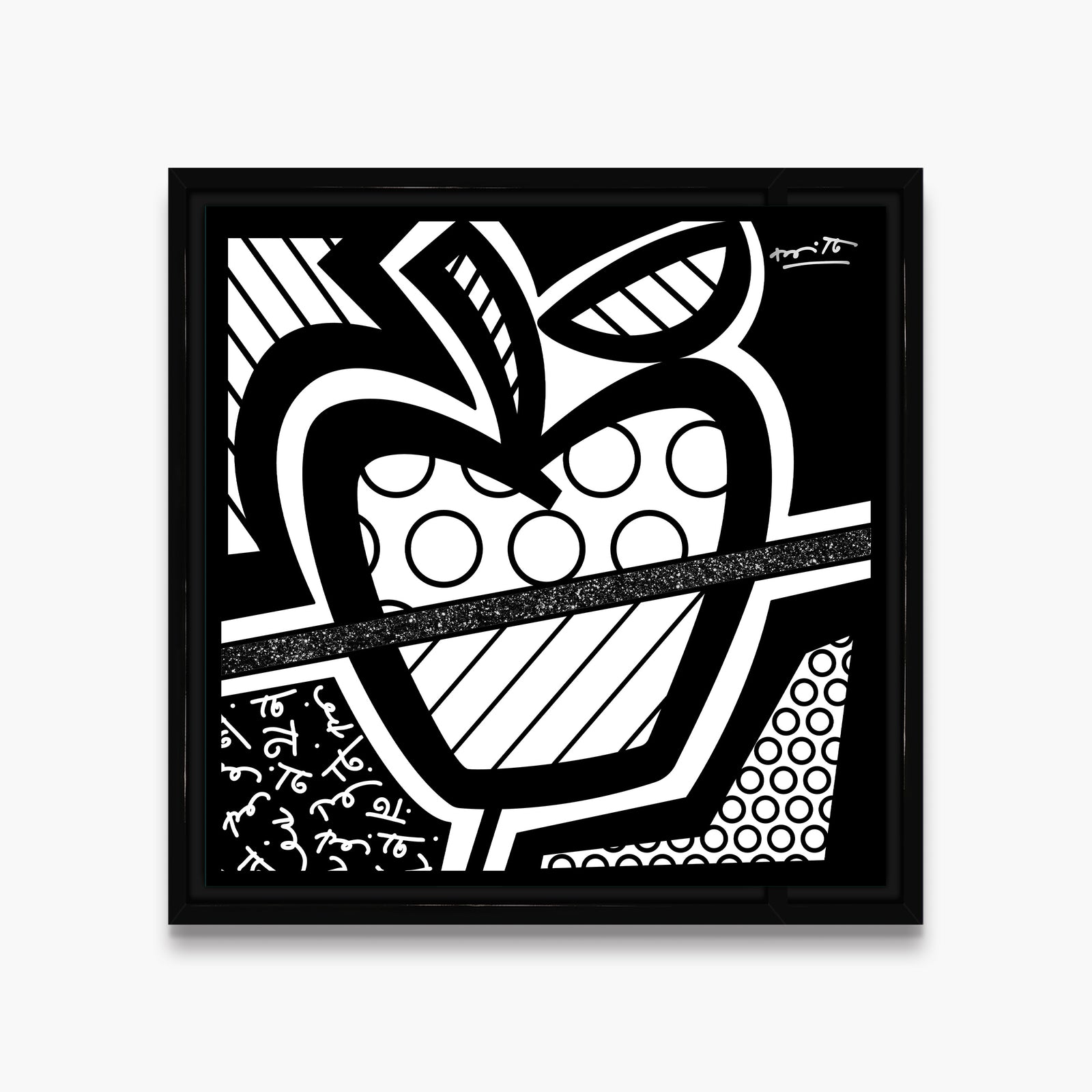 Romero Britto apple of my eye limited  colorful pop art design