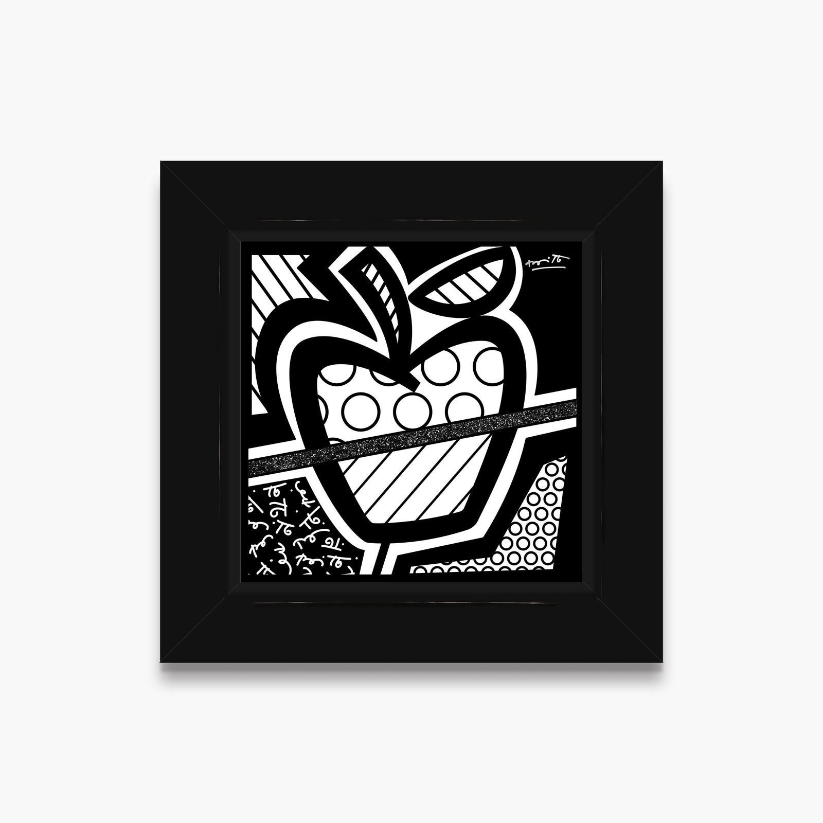 Romero Britto apple of my eye limited  colorful pop art design