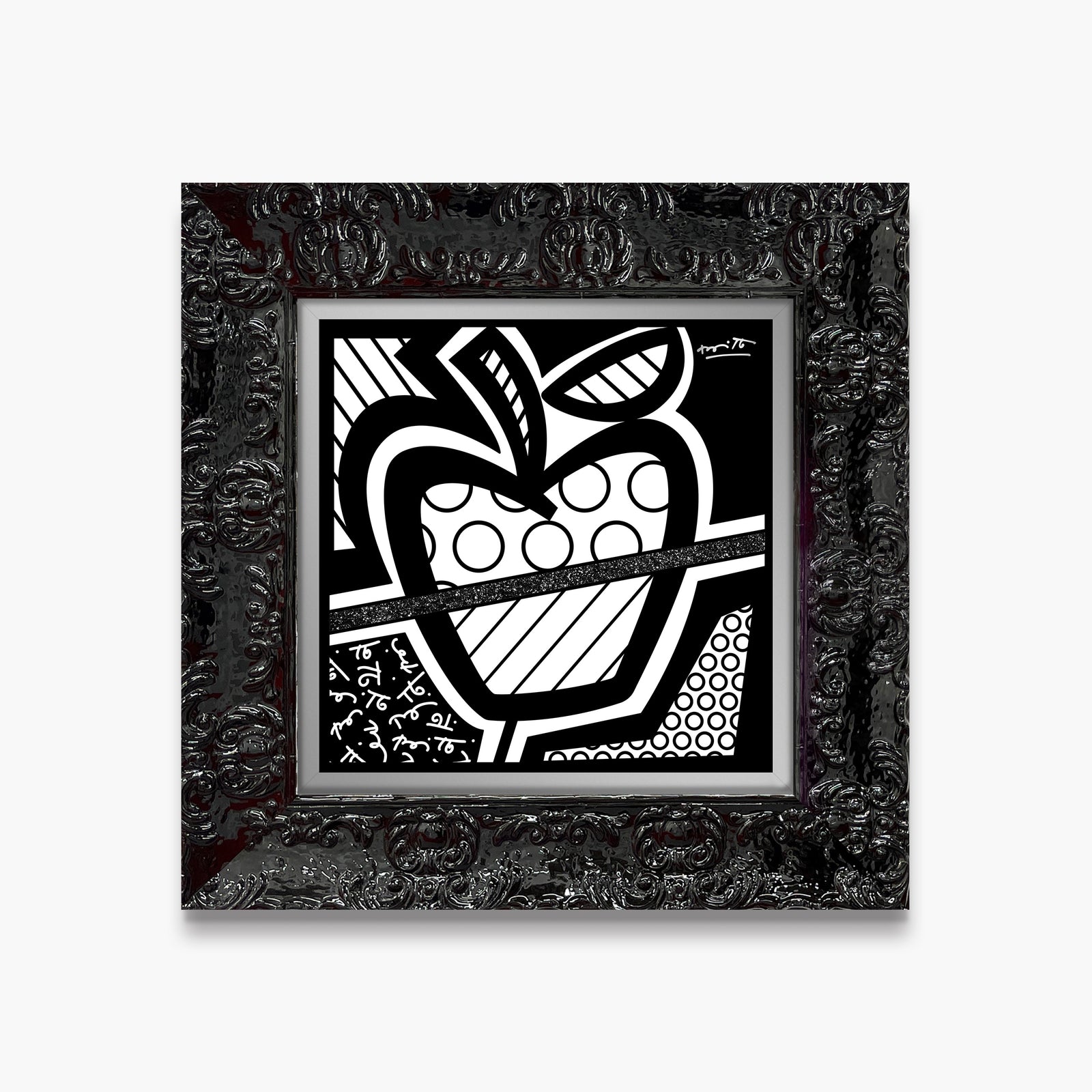 Romero Britto apple of my eye limited  colorful pop art design