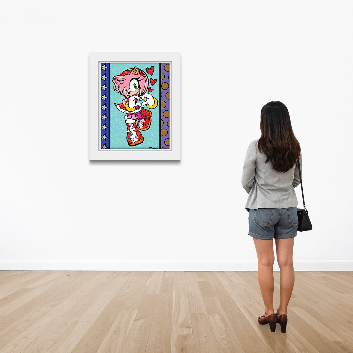 modern pop art amy rose love sega by  vibrant home decor