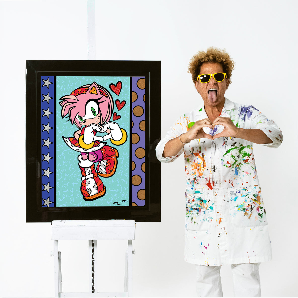 Amy Rose Love - Sega By Britto - Limited Edition Print