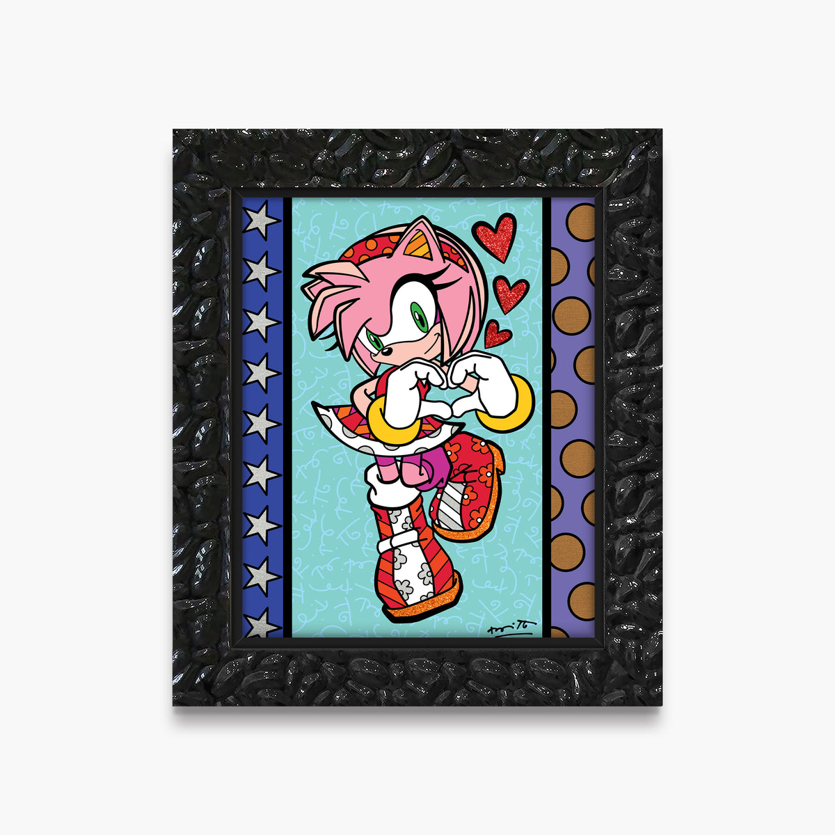 amy rose love sega by  artistic colorful design collectible