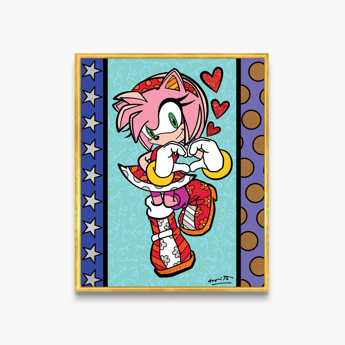 amy rose love sega by  colorful decorative collectible gift idea
