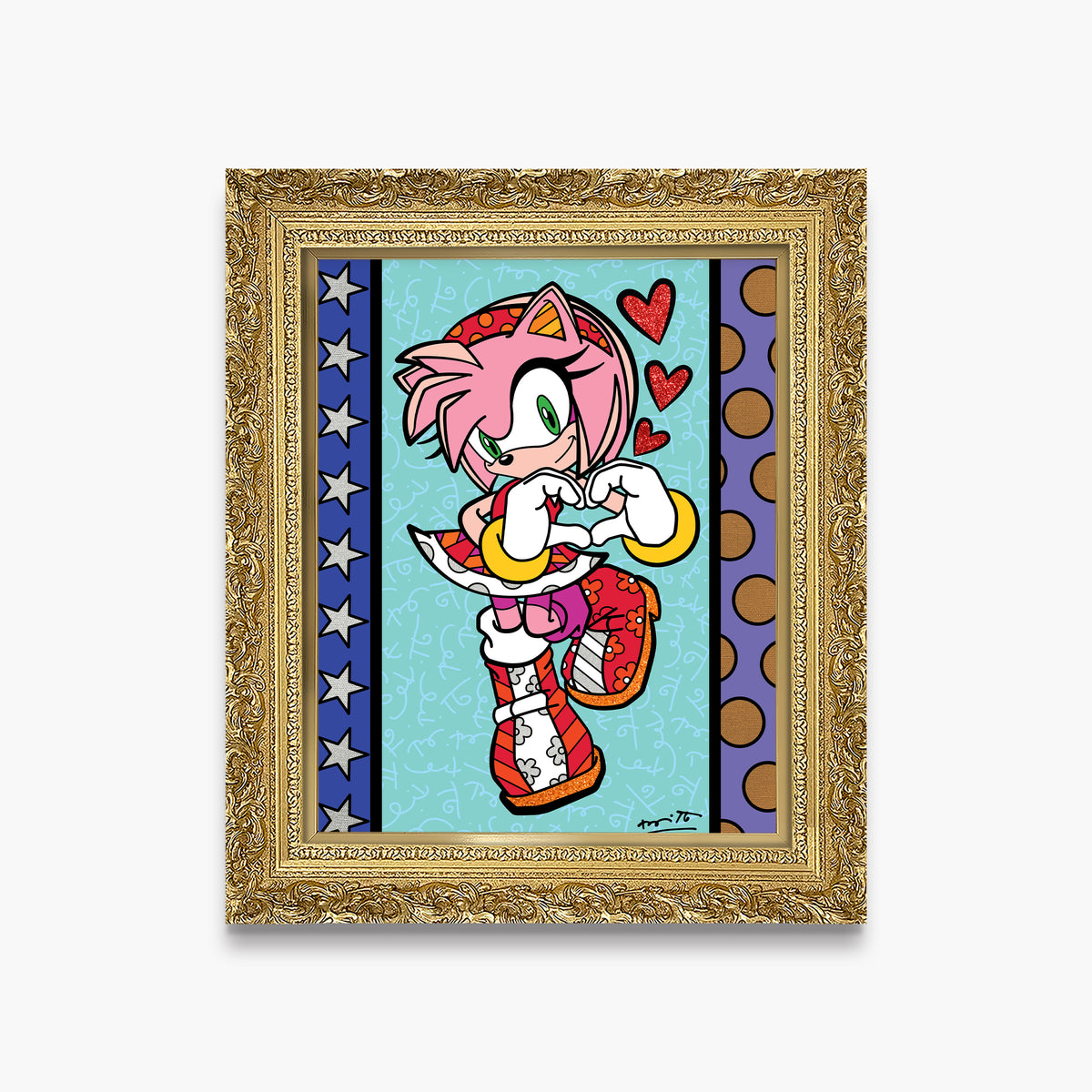modern pop art amy rose love sega by  vibrant home decor