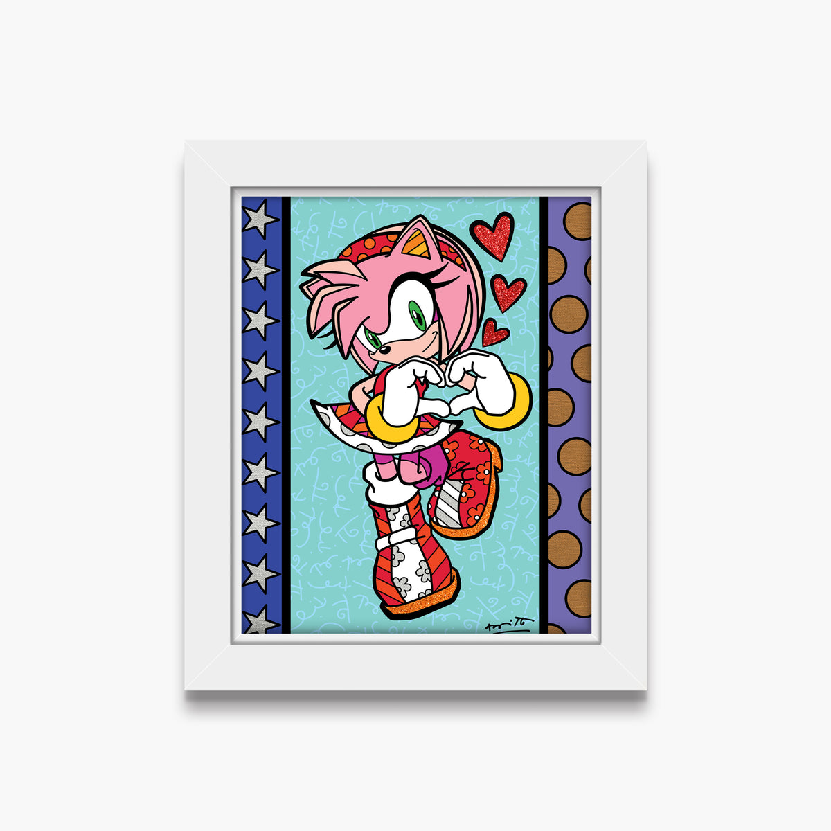 amy rose love sega by  colorful decorative collectible gift idea