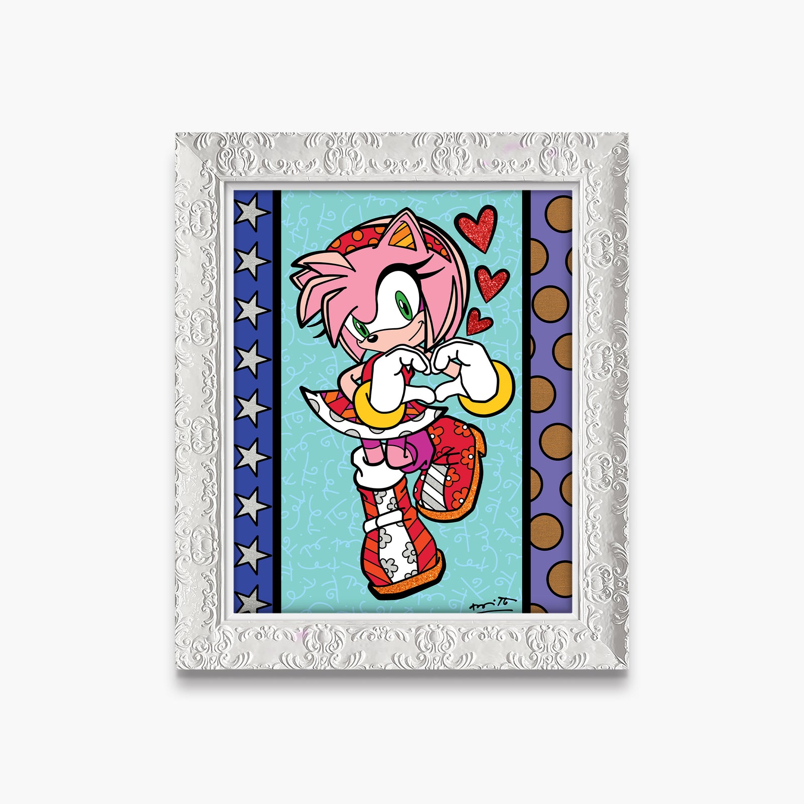 modern pop art amy rose love sega by  vibrant home decor