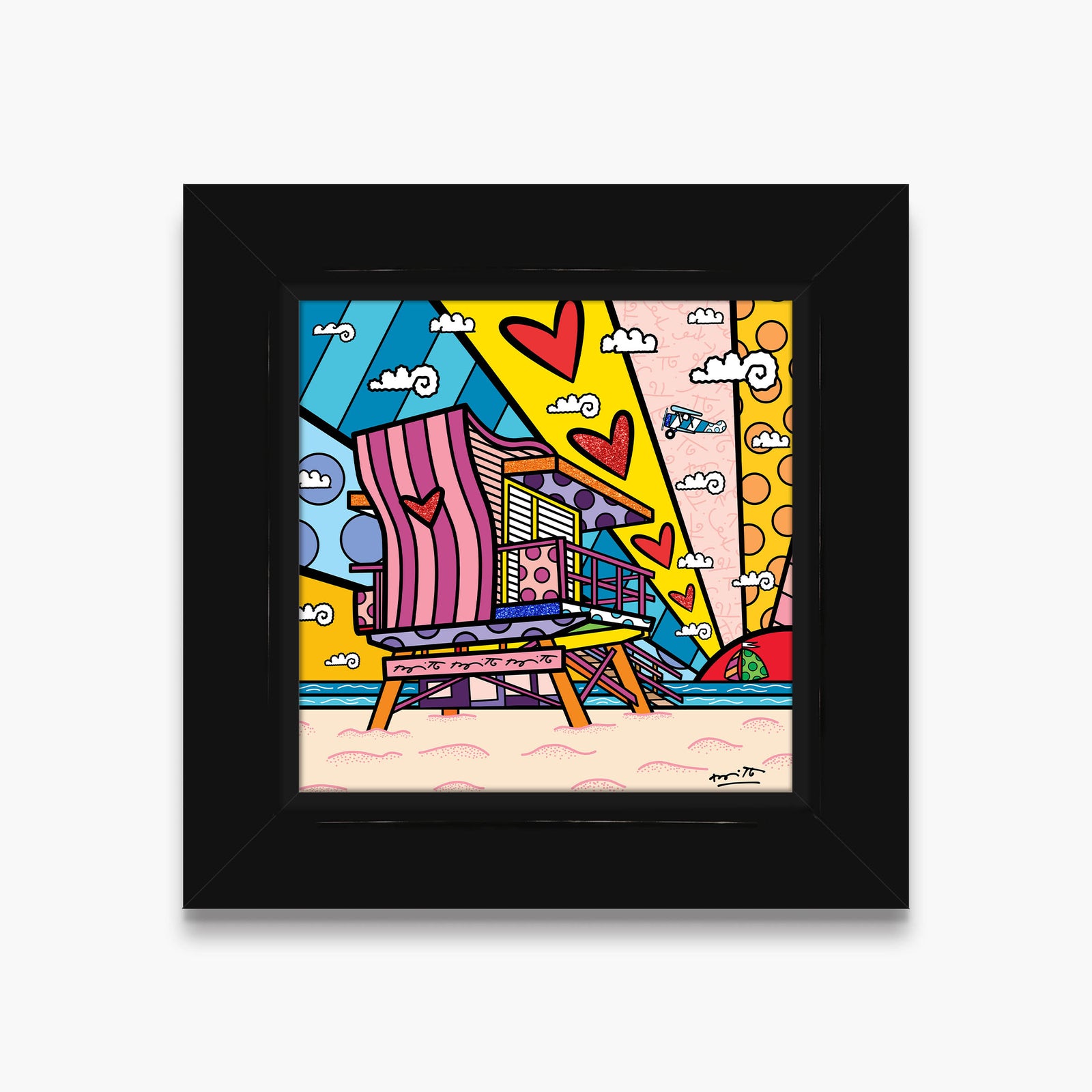 lifeguard beach love limited edition  artistic colorful design collectible
