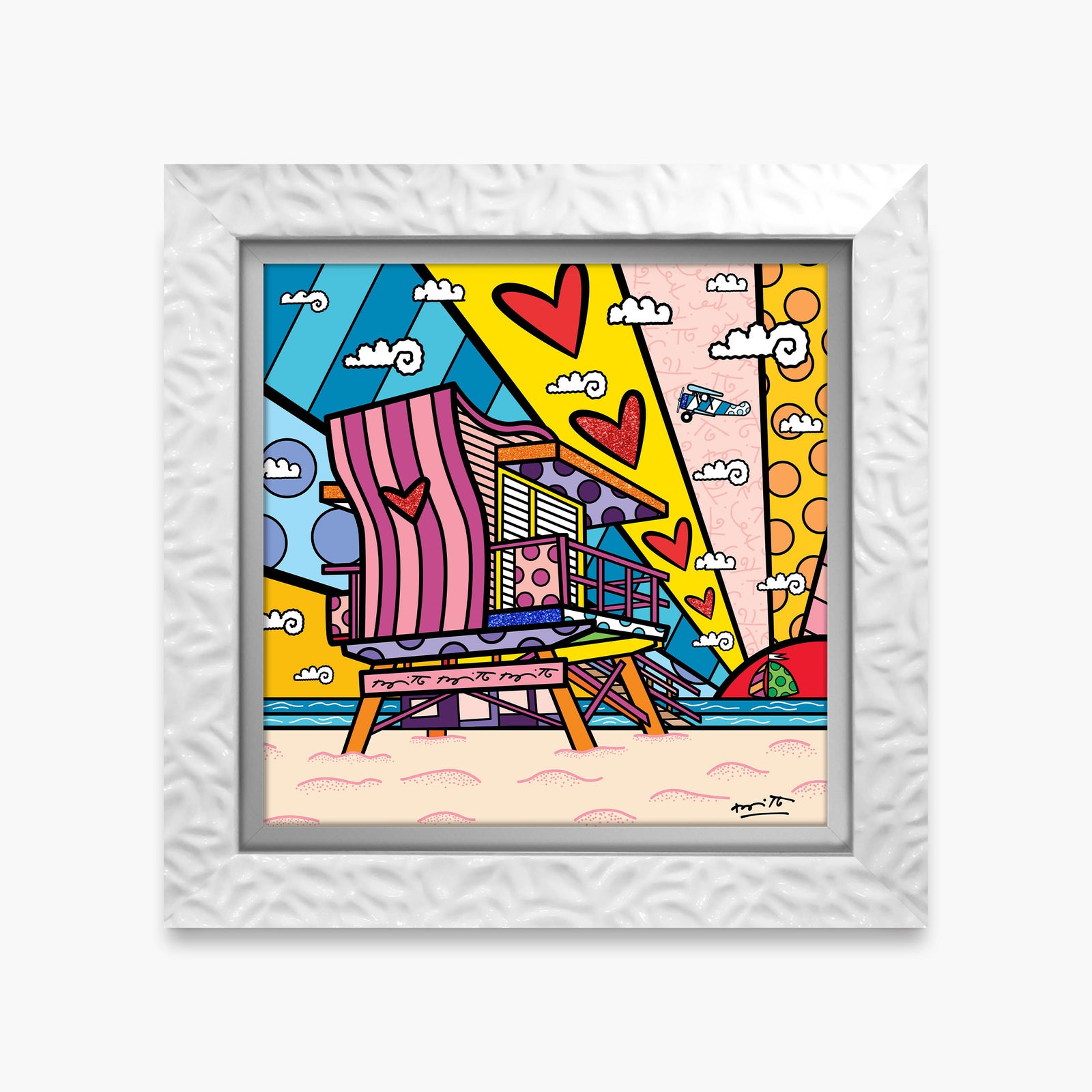 lifeguard beach love limited edition  artistic colorful design collectible