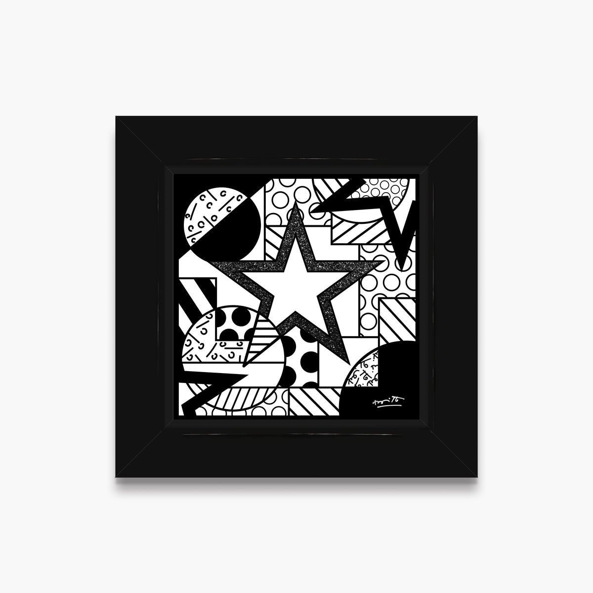 Romero Britto night limited edition print  colorful pop art design