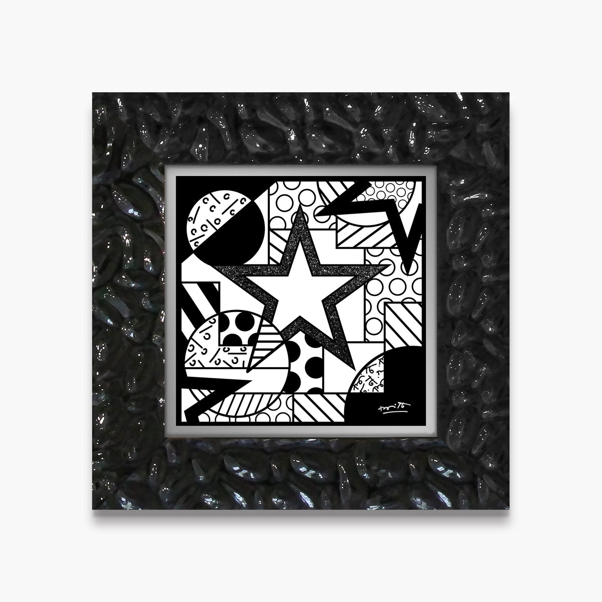 Romero Britto night limited edition print  contemporary pop art piece