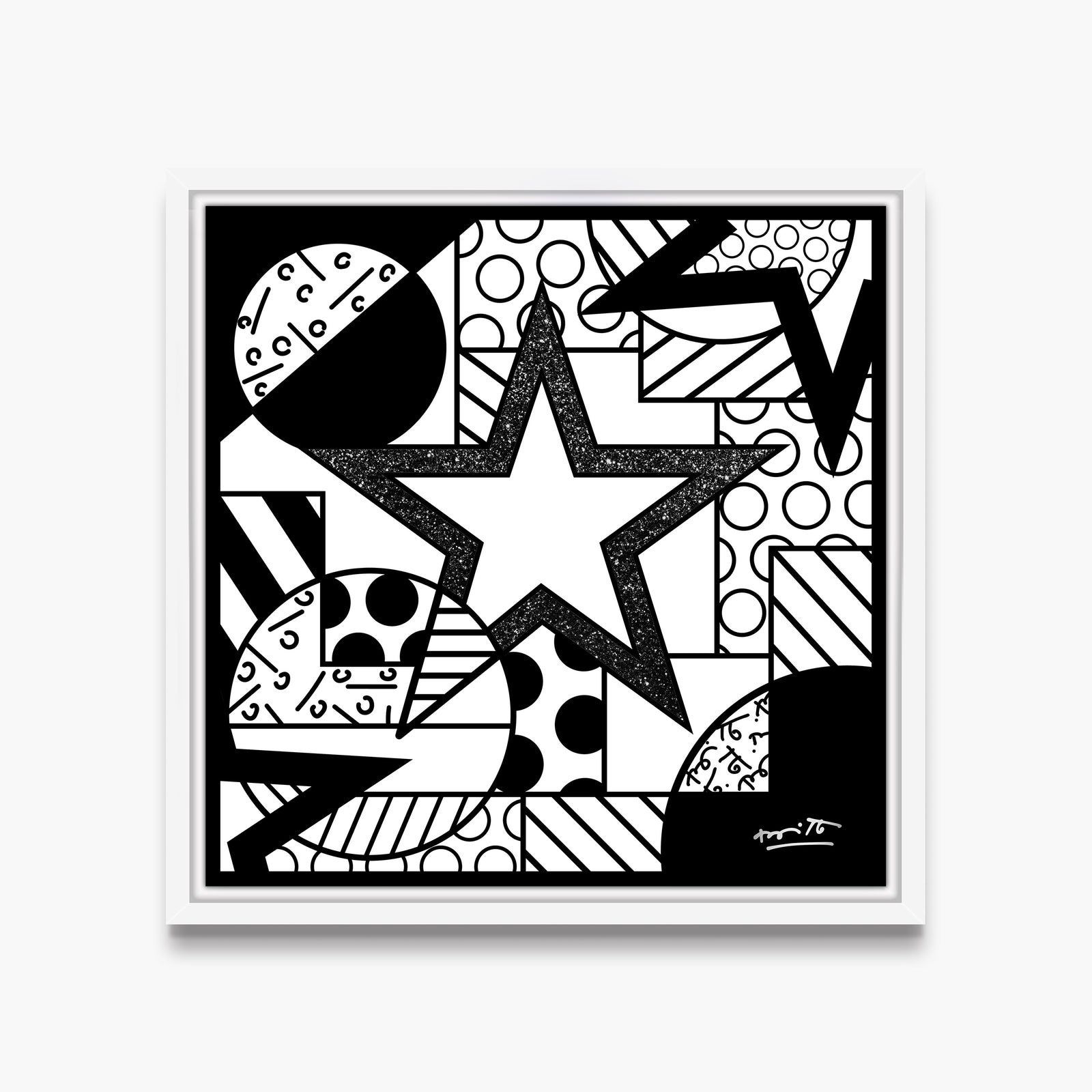 modern pop art night limited edition print  vibrant home decor