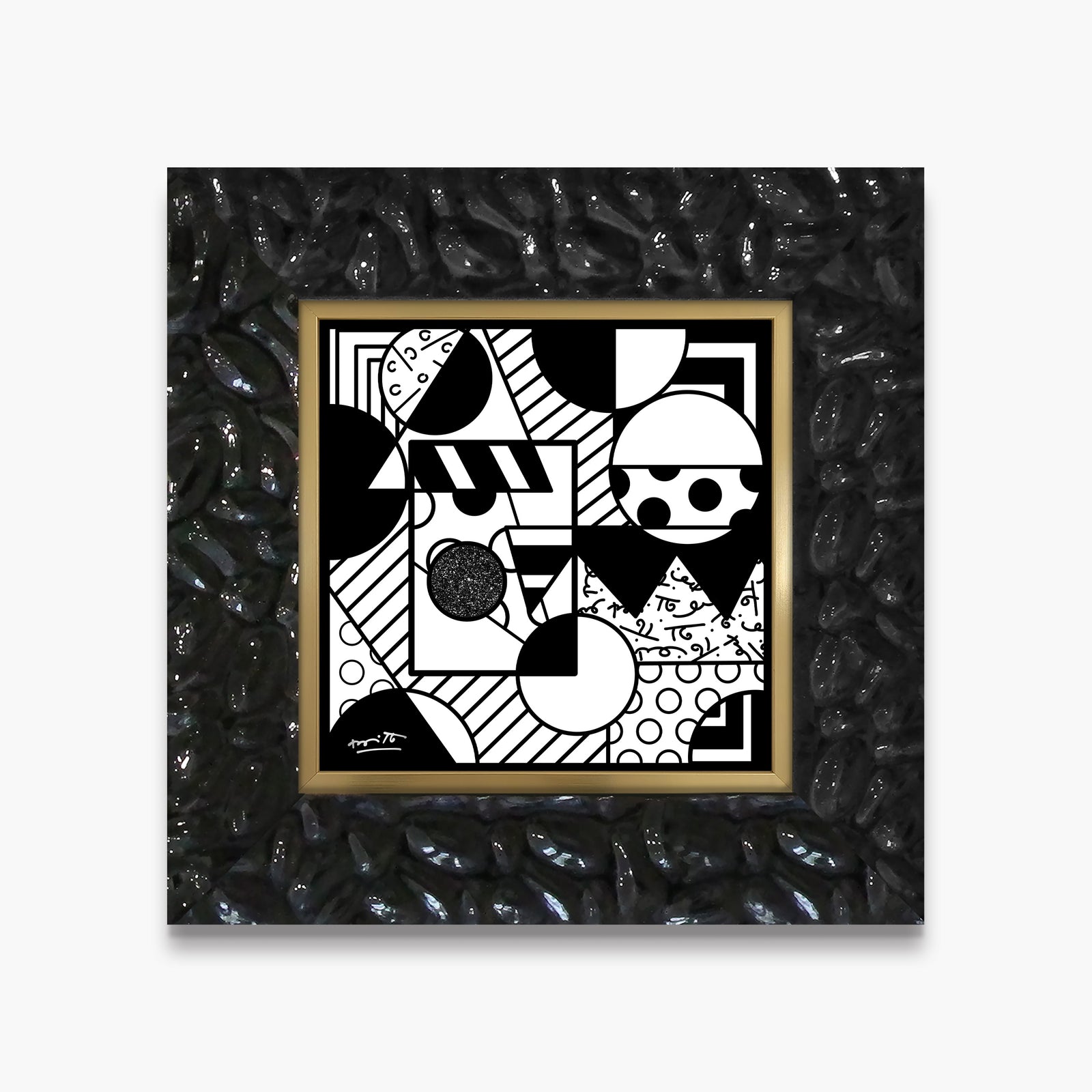 Romero Britto fragments limited edition print  contemporary pop art piece