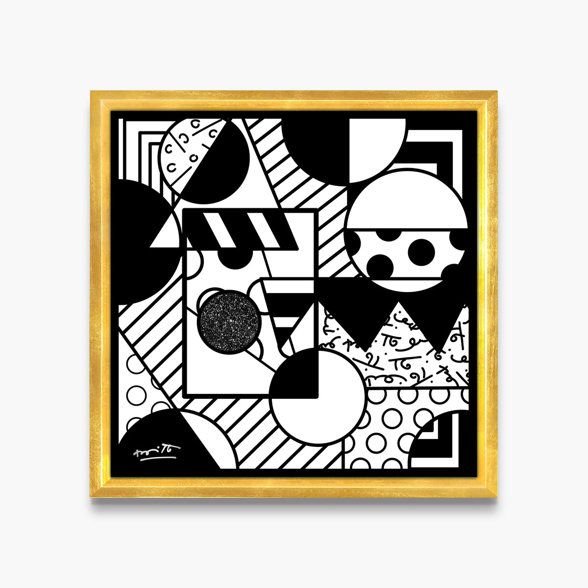 modern pop art fragments limited edition print  vibrant home decor