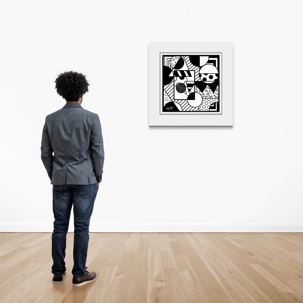 modern pop art fragments limited edition print  vibrant home decor
