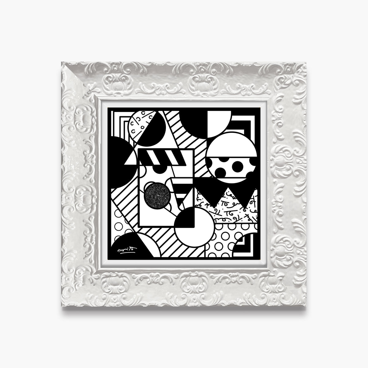 modern pop art fragments limited edition print  vibrant home decor