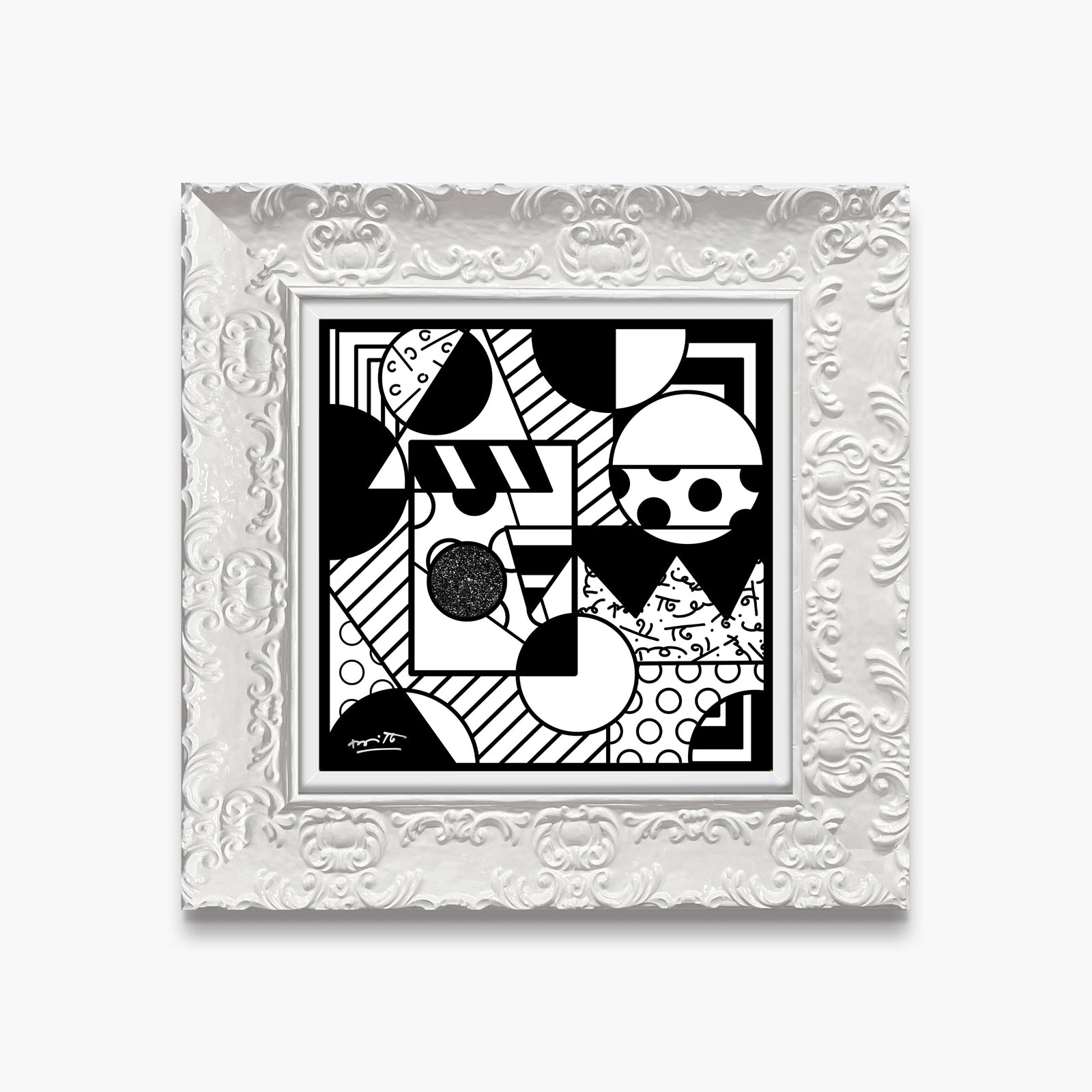 modern pop art fragments limited edition print  vibrant home decor