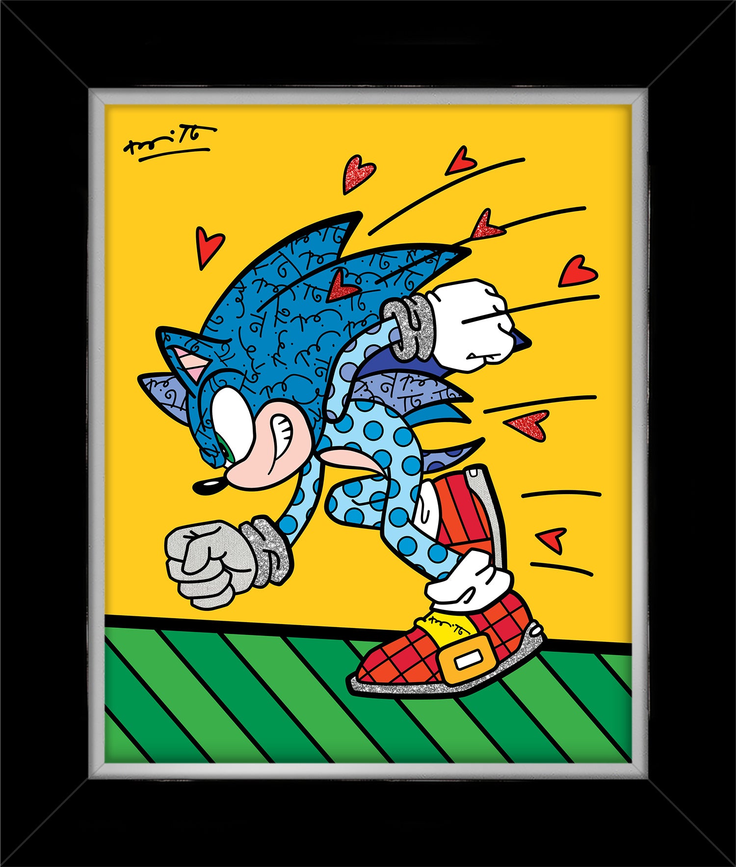 Sonic Spin Dash - Sega By Britto - Limited Edition Print