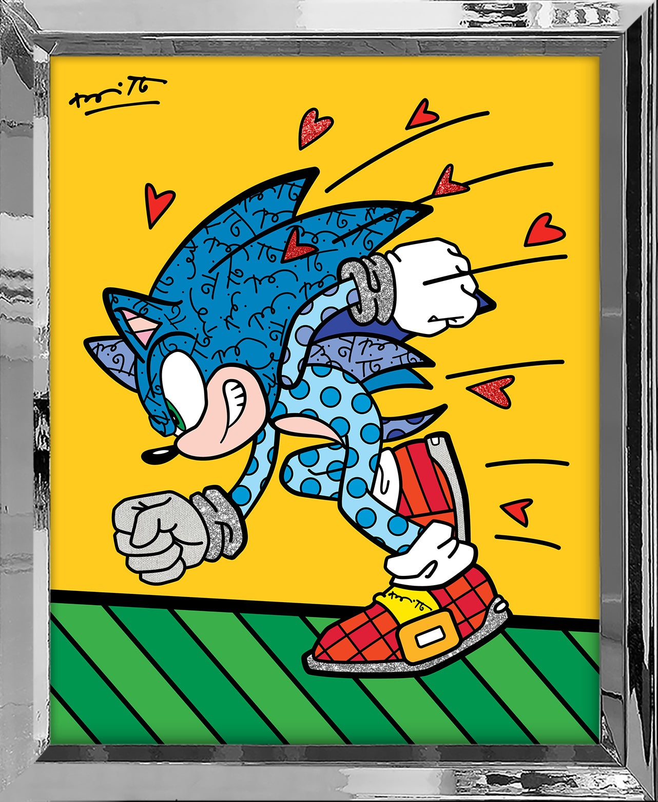 Sonic Spin Dash - Sega By Britto - Limited Edition Print
