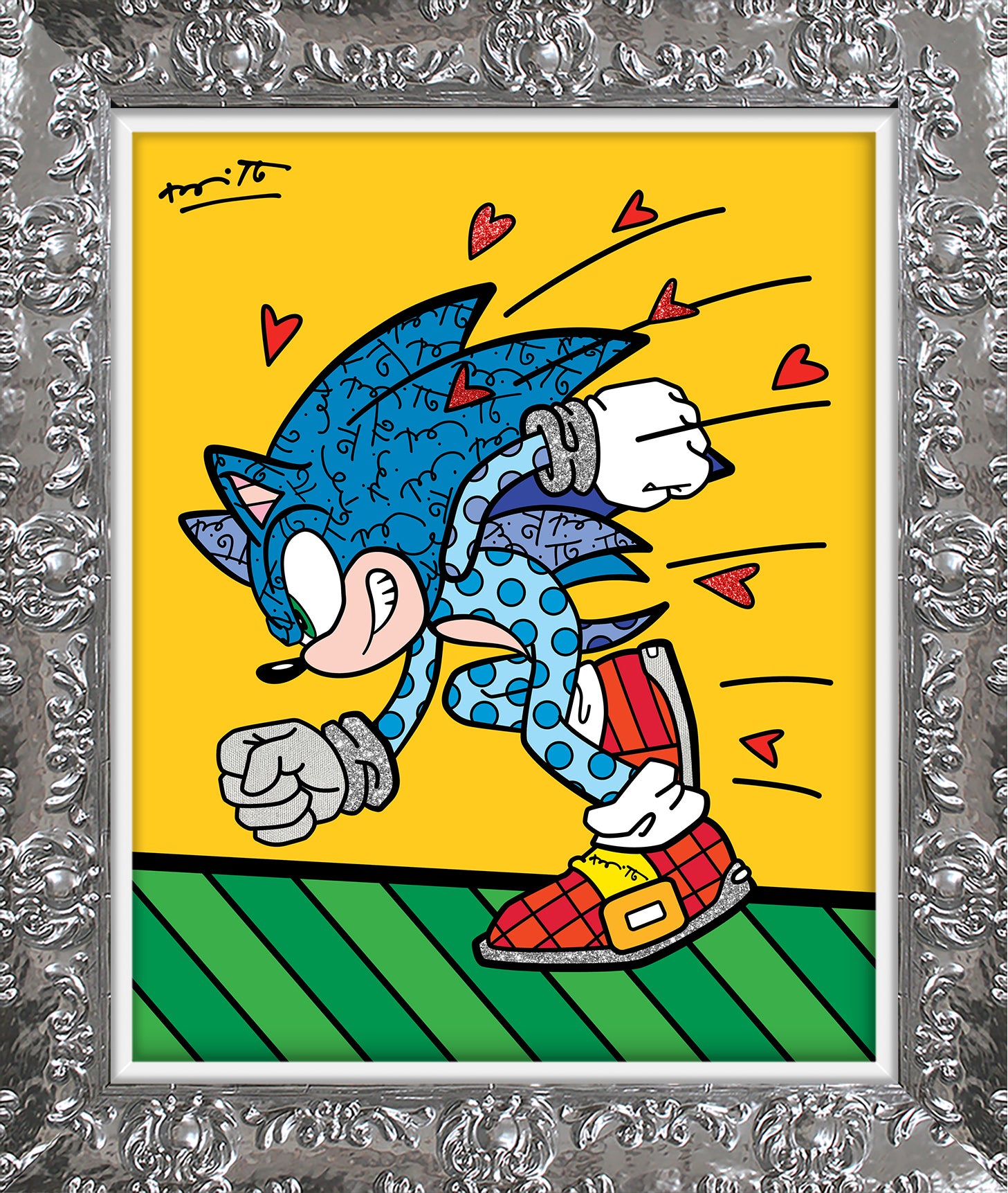 Sonic Spin Dash - Sega By Britto - Limited Edition Print
