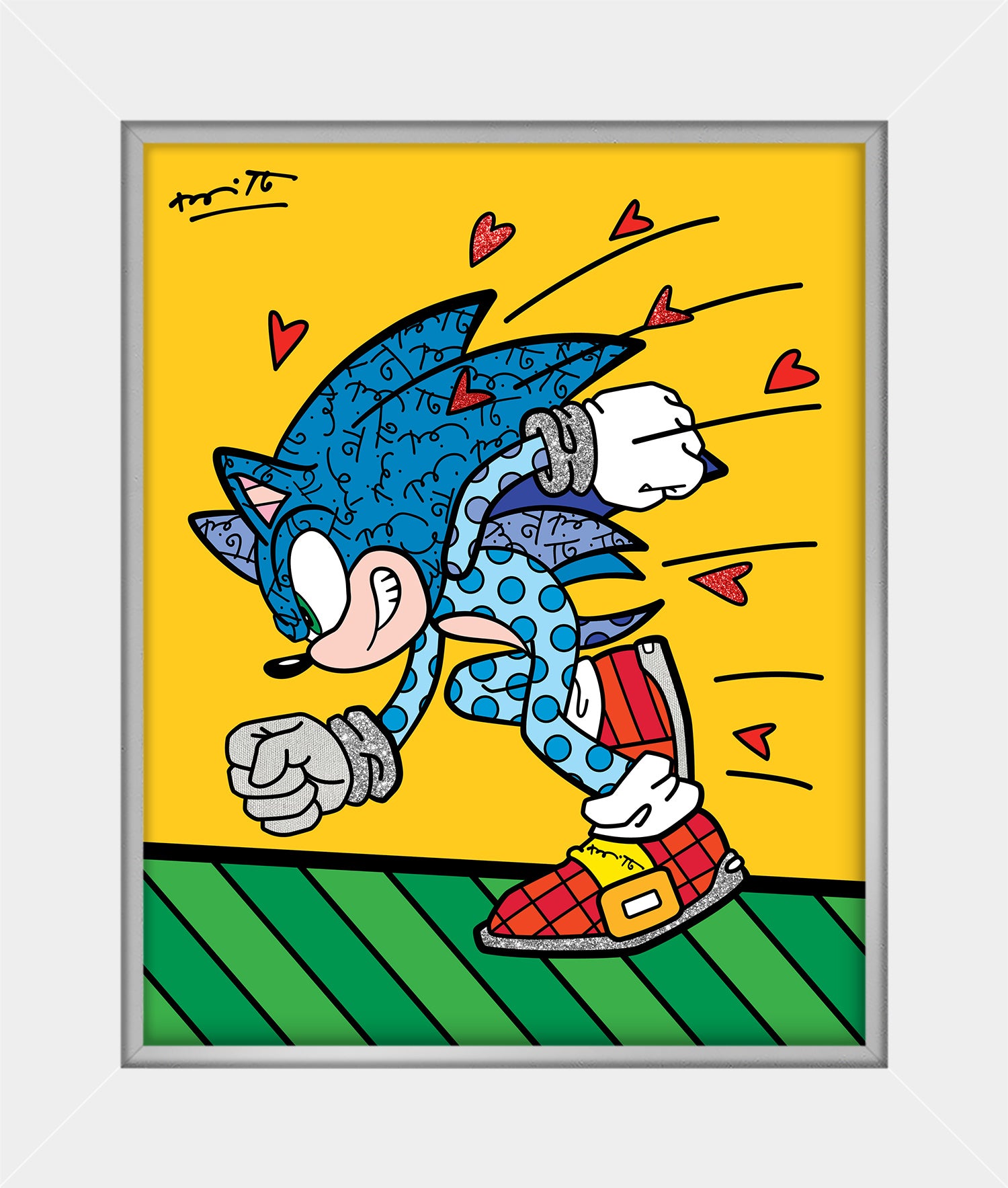 Sonic Spin Dash - Sega By Britto - Limited Edition Print