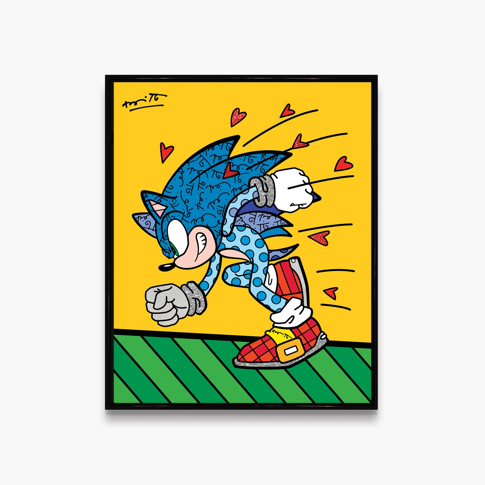 Sonic Spin Dash - Sega By Britto - Limited Edition Print