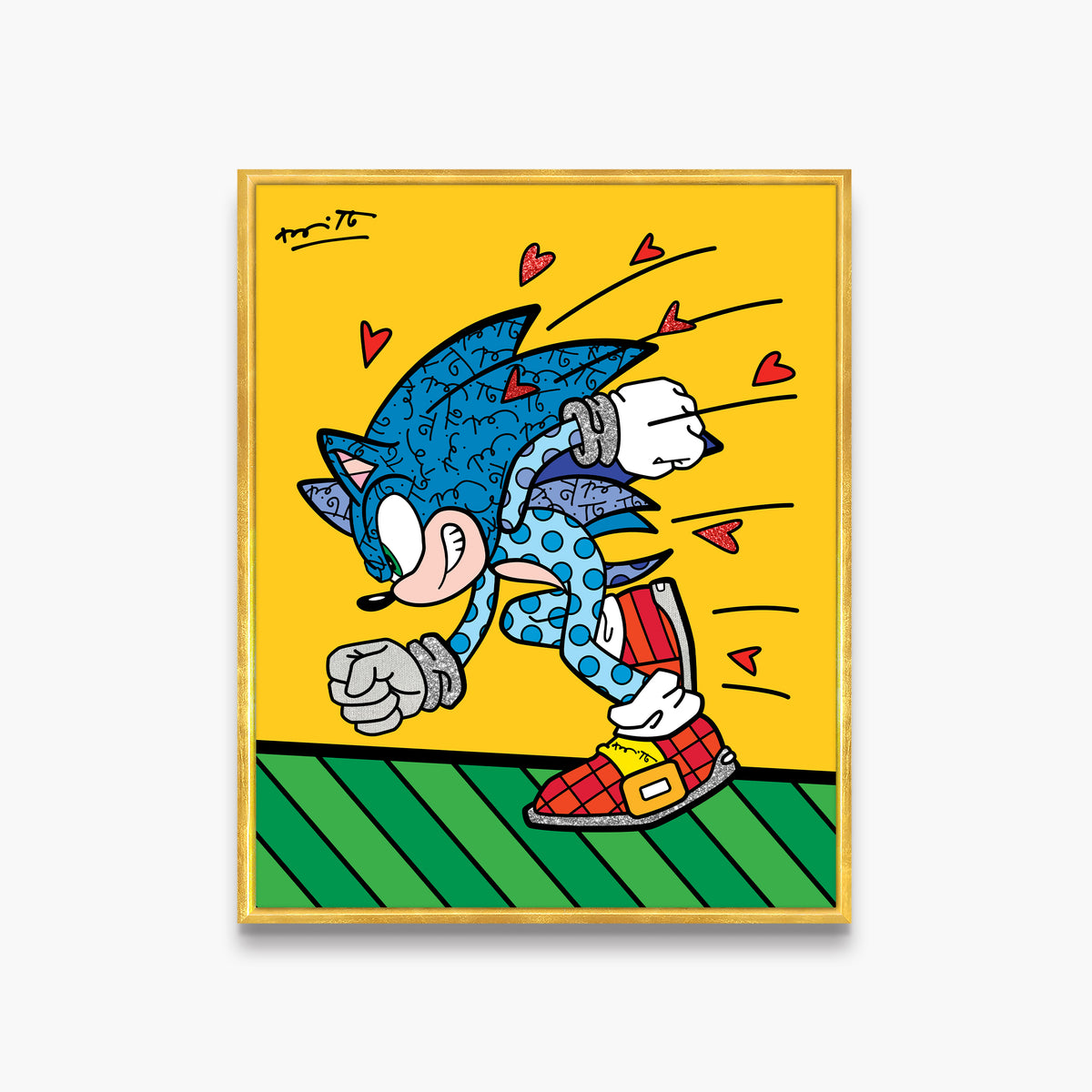 Sonic Spin Dash - Sega By Britto - Limited Edition Print
