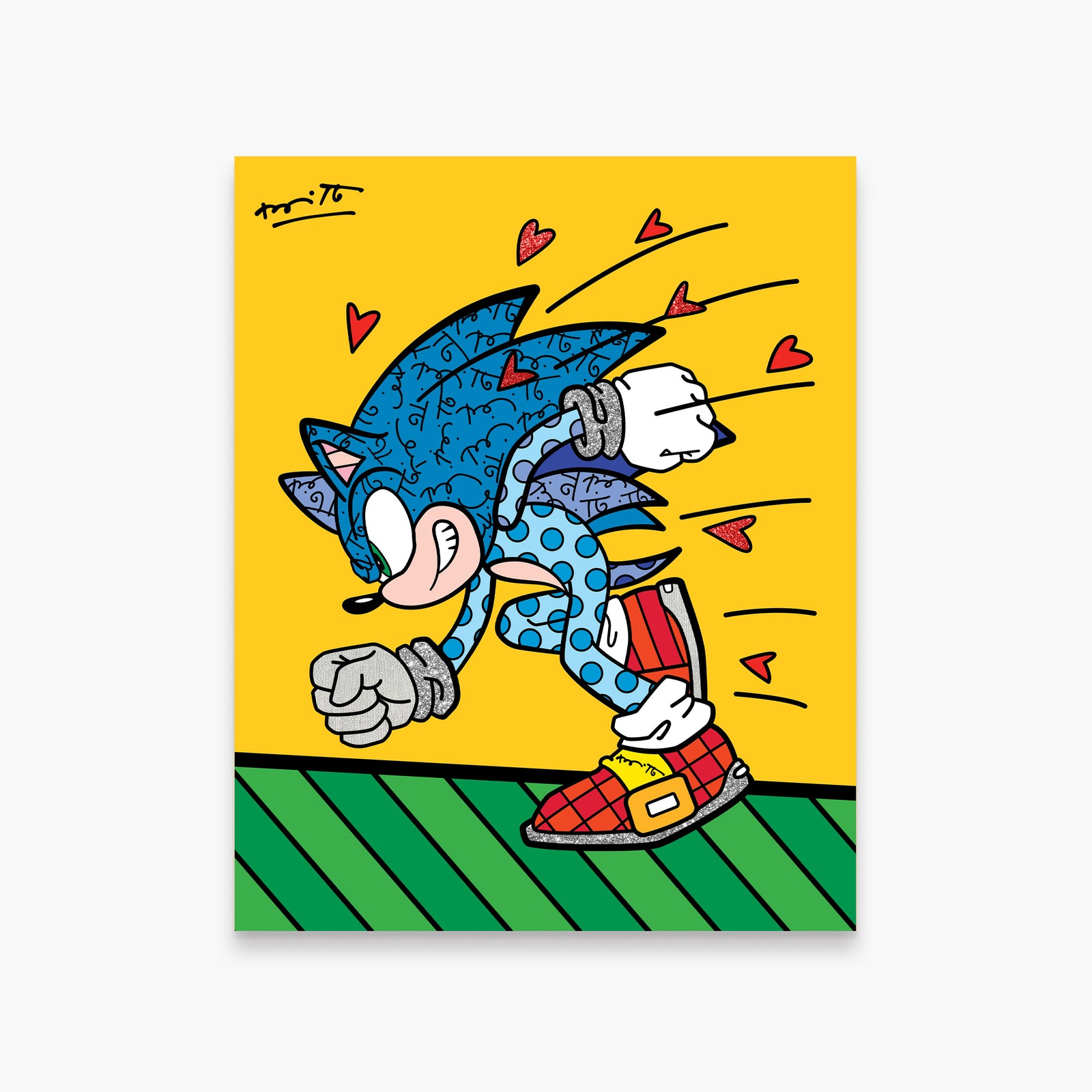 Sonic Spin Dash - Sega By Britto - Limited Edition Print