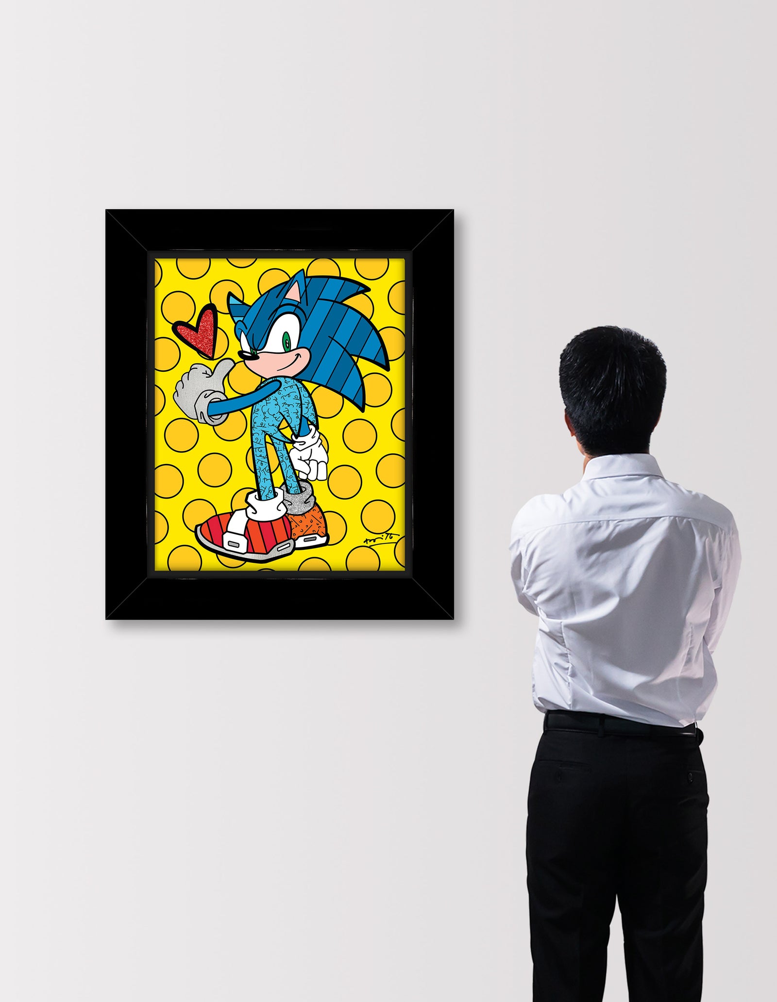 Romero Britto game on sonic sega by  colorful pop art design