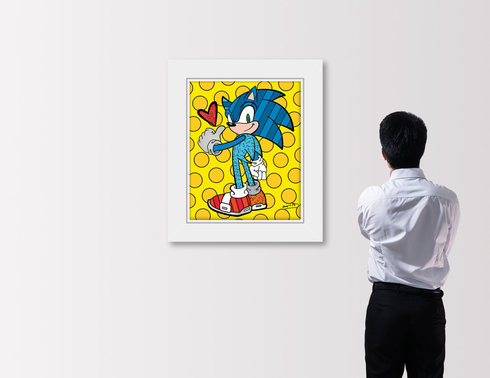 modern pop art game on sonic sega by  vibrant home decor