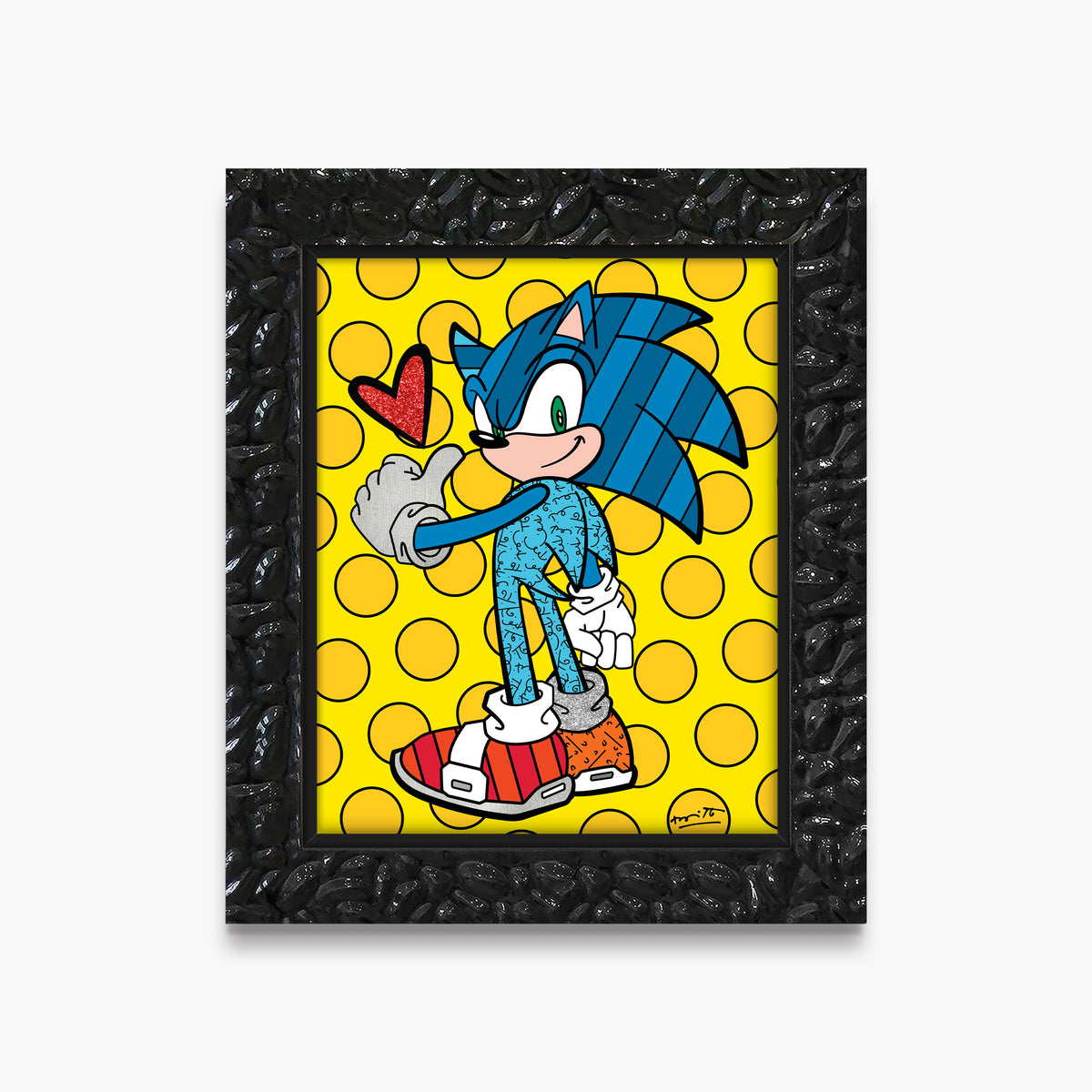 Romero Britto game on sonic sega by  contemporary pop art piece