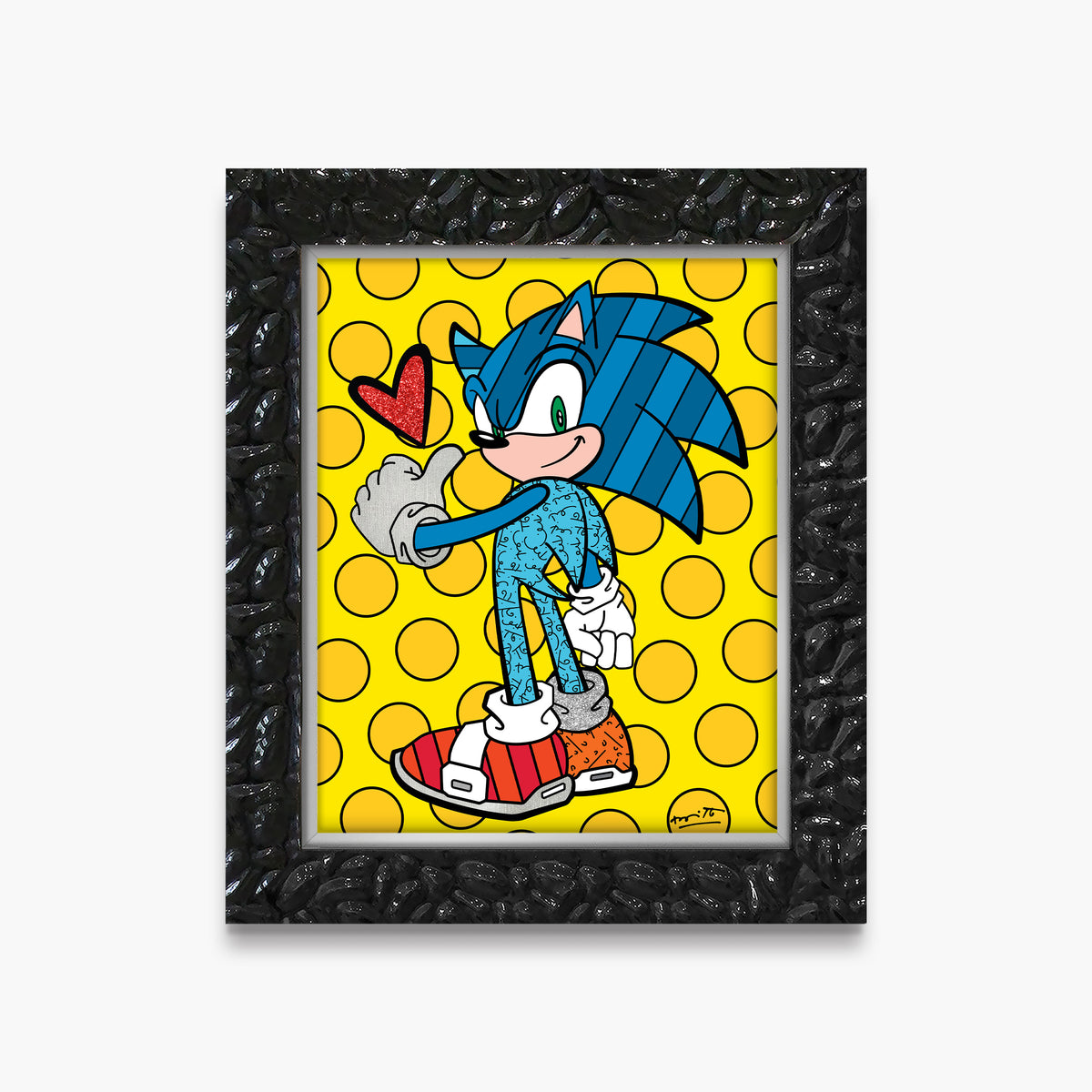 Romero Britto game on sonic sega by  colorful pop art design
