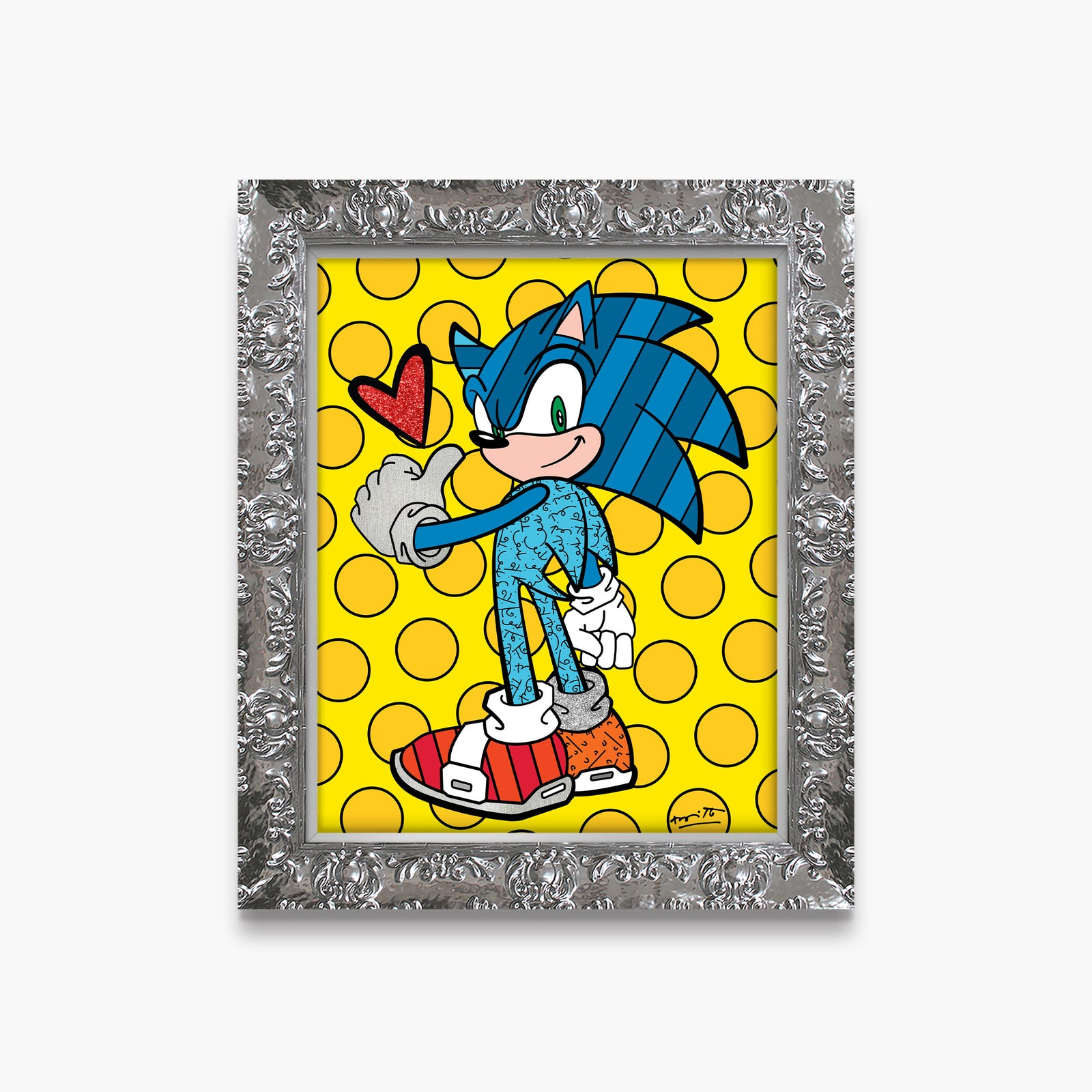 modern pop art game on sonic sega by  vibrant home decor
