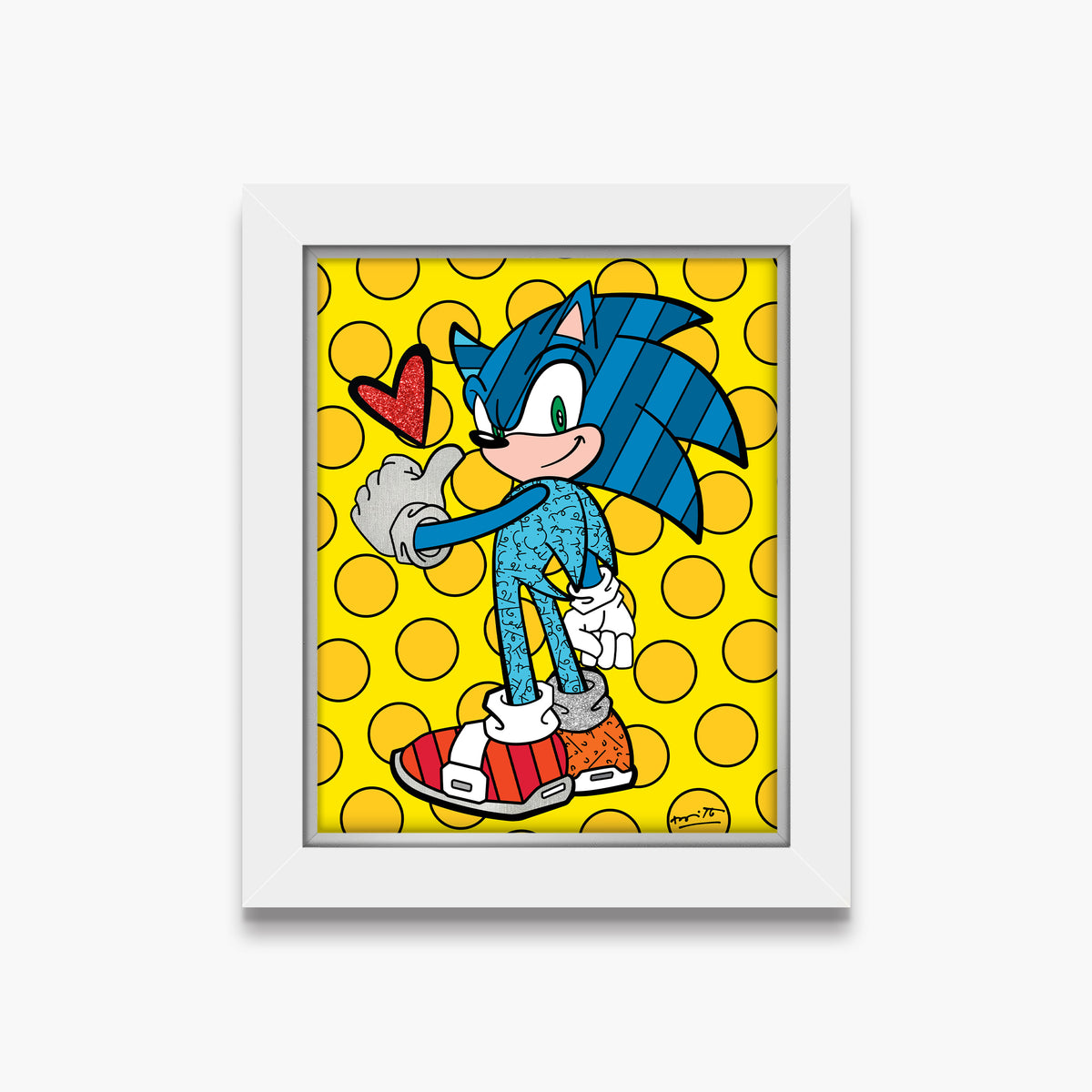 Romero Britto game on sonic sega by  contemporary pop art piece